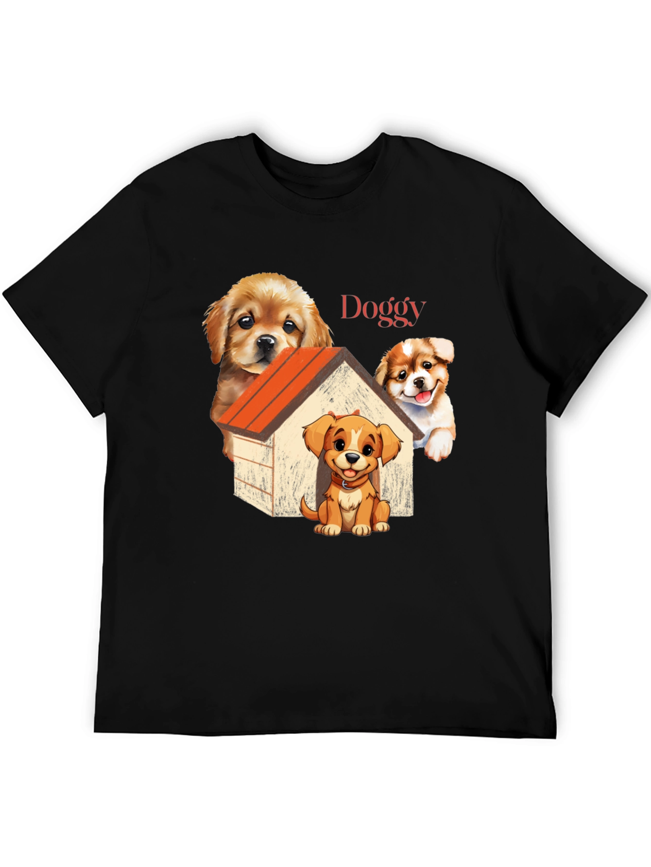 Cute Doggy T-Shirt: Cartoon Puppy Design