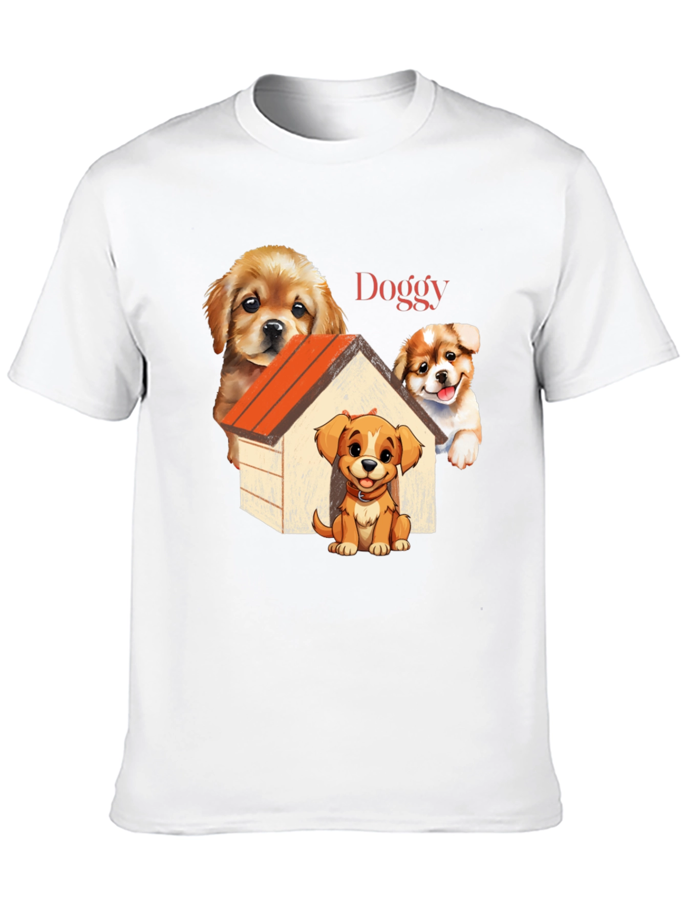 Cute Doggy T-Shirt: Cartoon Puppy Design