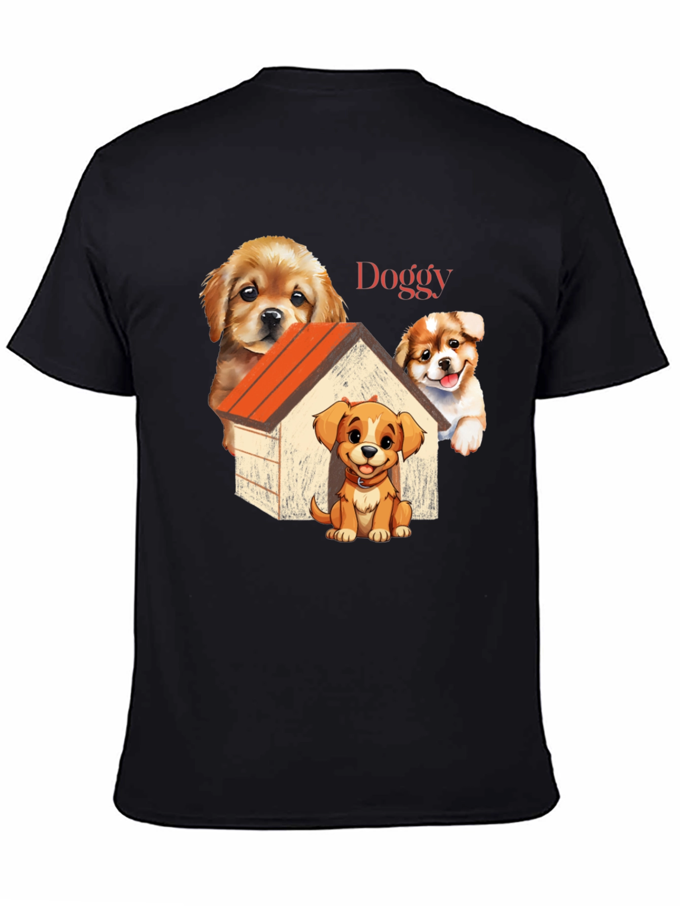 Cute Doggy T-Shirt: Cartoon Puppy Design