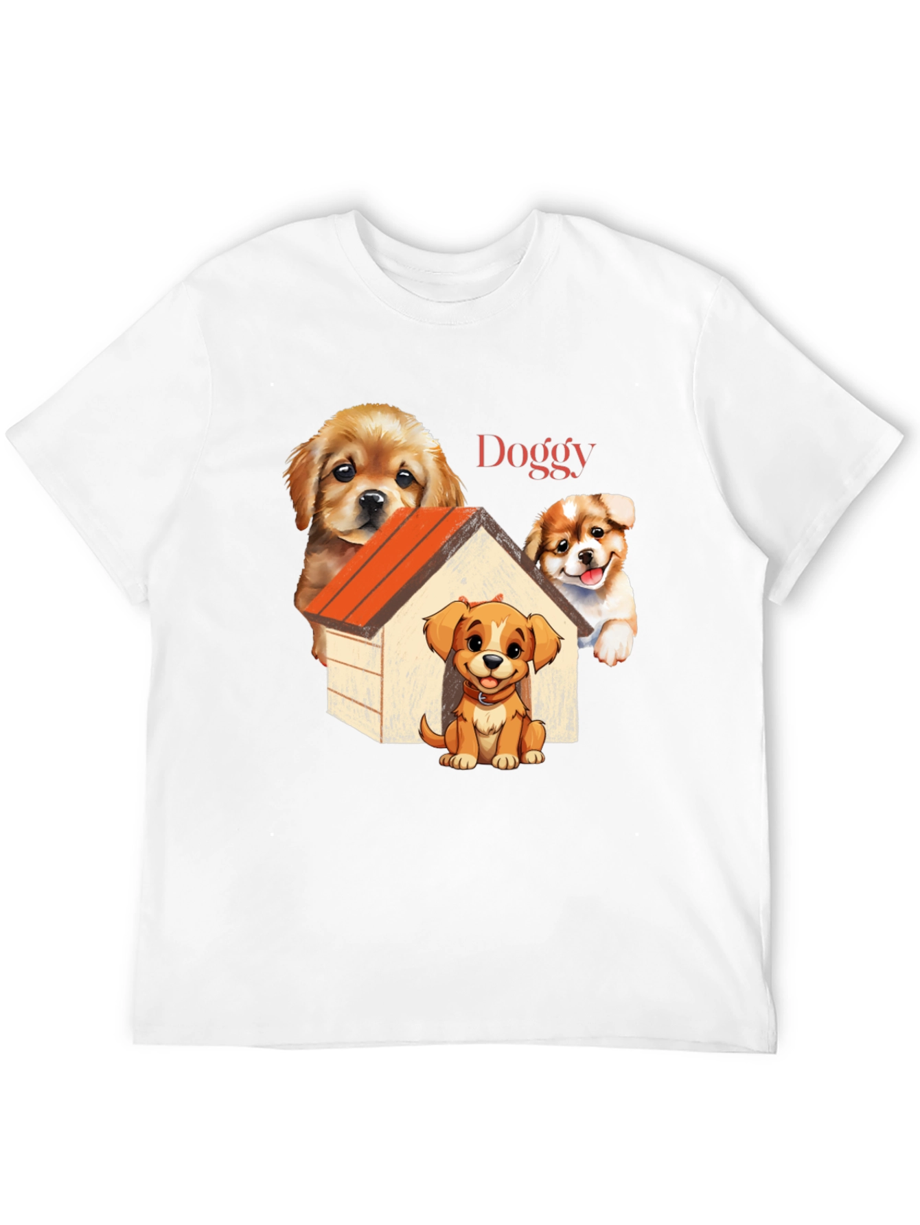 Cute Doggy T-Shirt: Cartoon Puppy Design