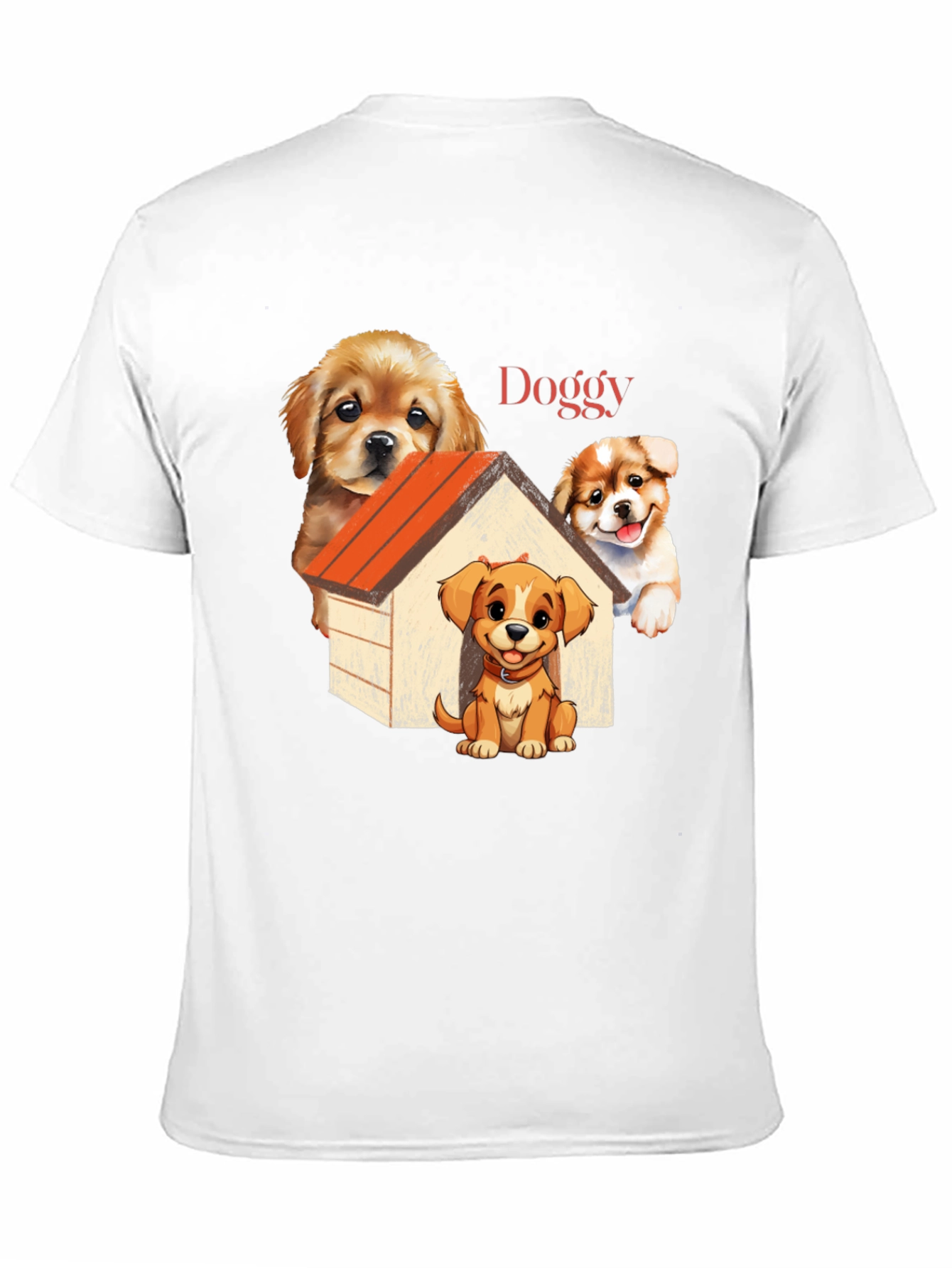 Cute Doggy T-Shirt: Cartoon Puppy Design