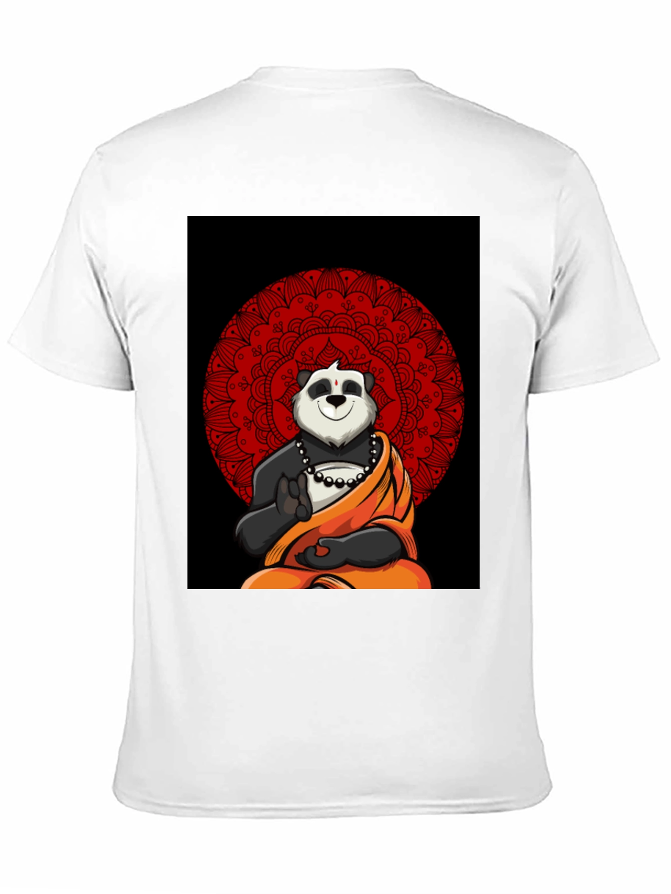 Meditating Panda Mandala T-Shirt - Relaxed Fit