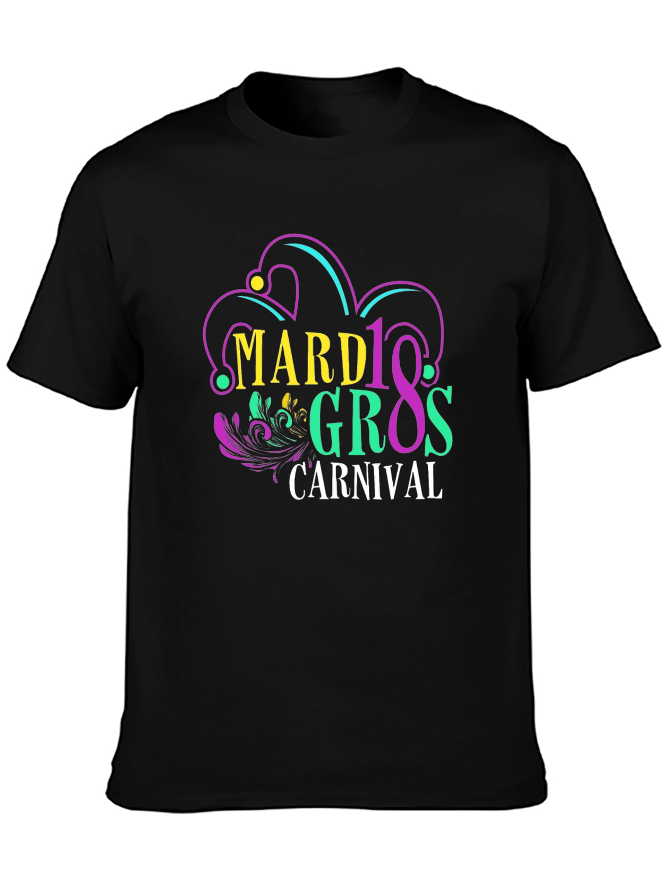 Mardi Gras Carnival Graphic T-Shirt