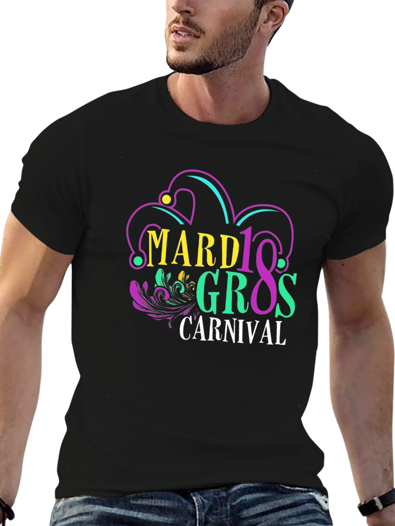 Mardi Gras Carnival Graphic T-Shirt