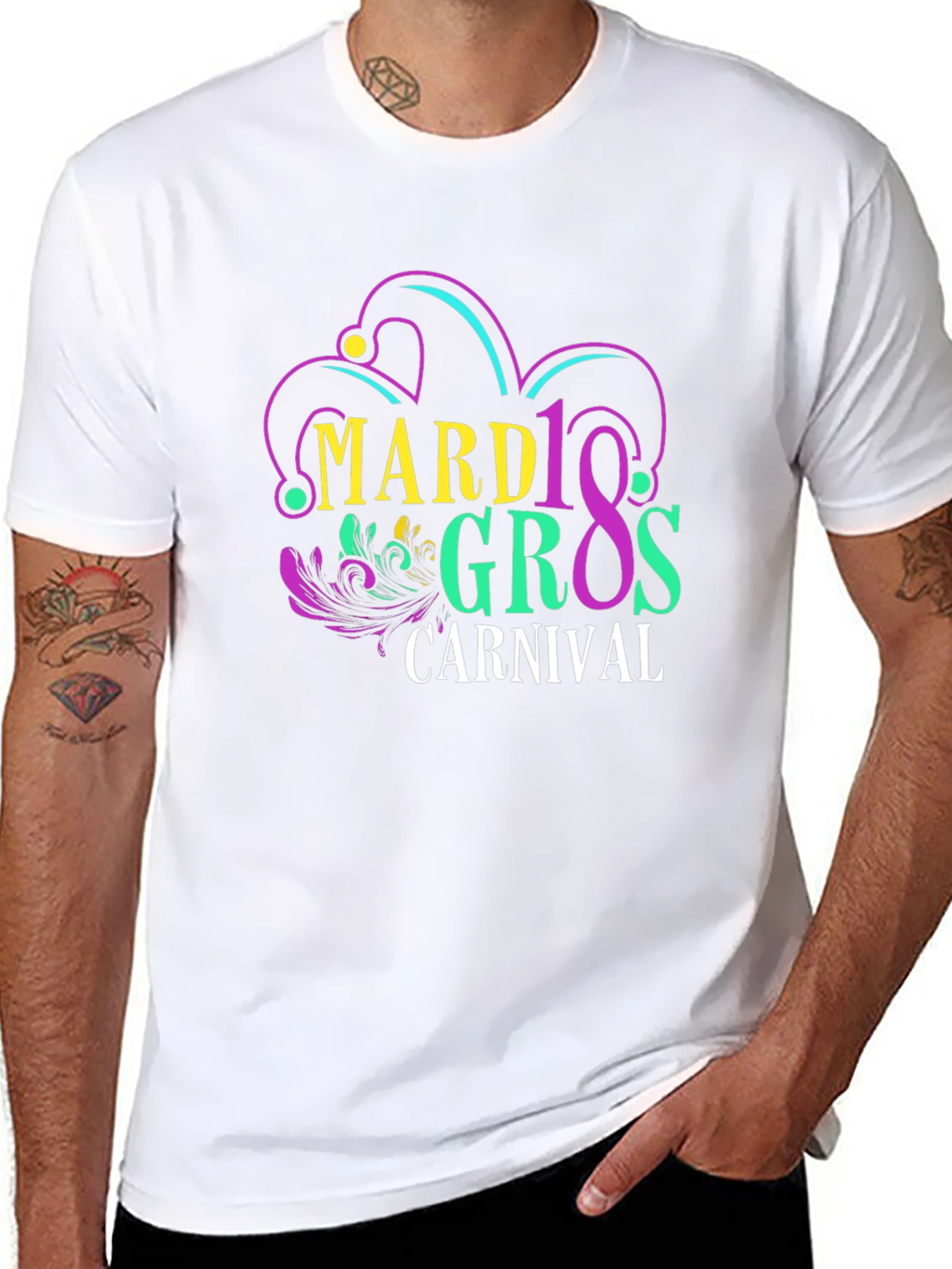 Mardi Gras Carnival Graphic T-Shirt