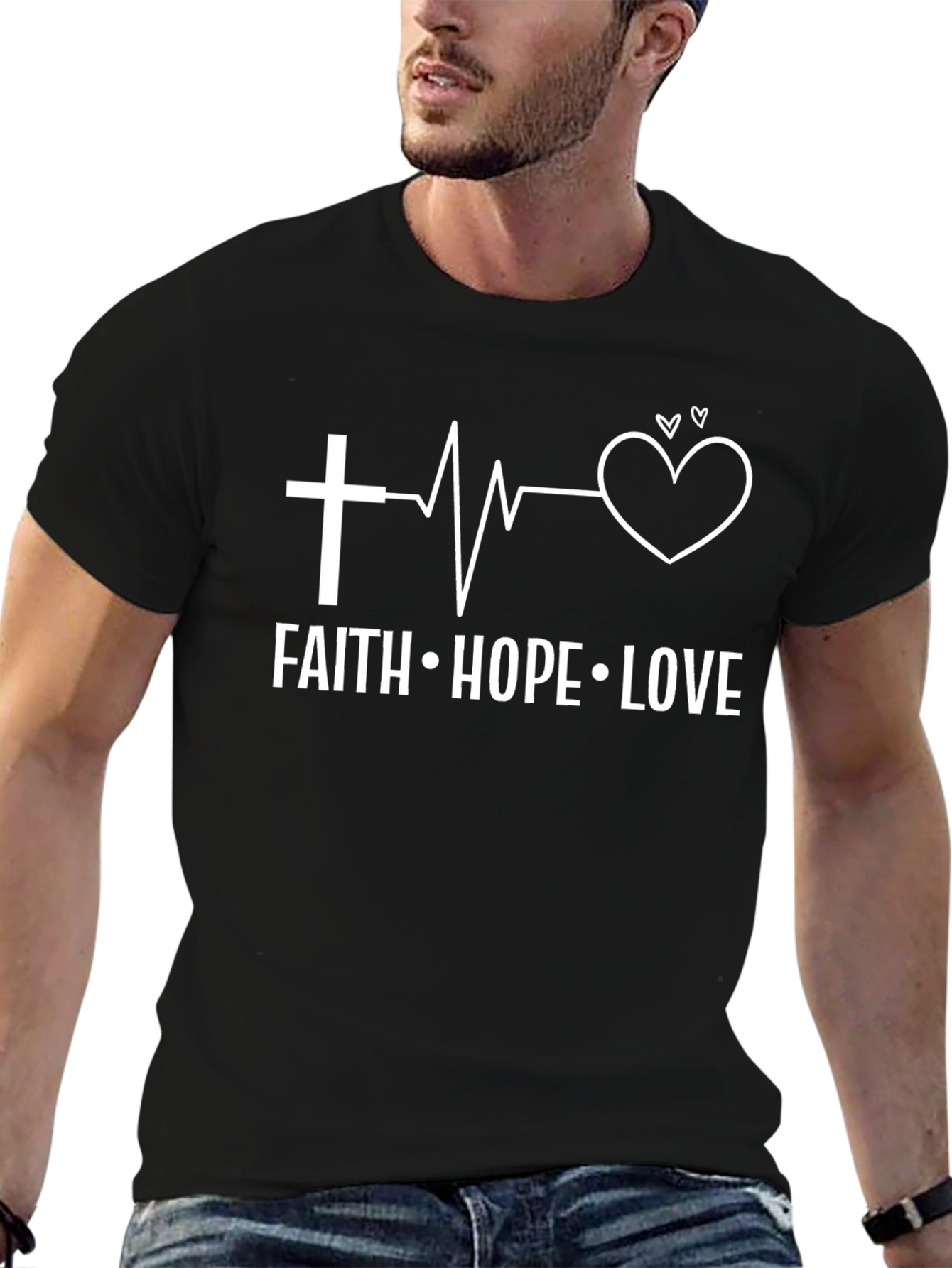 Faith Hope Love Graphic T-Shirt