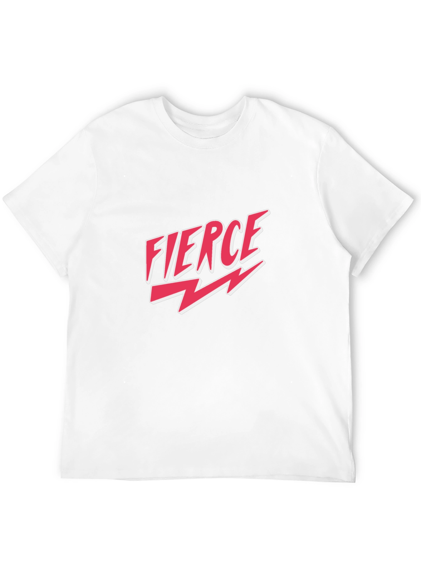 Fierce Graphic Tee - Bold Black Cotton T-Shirt