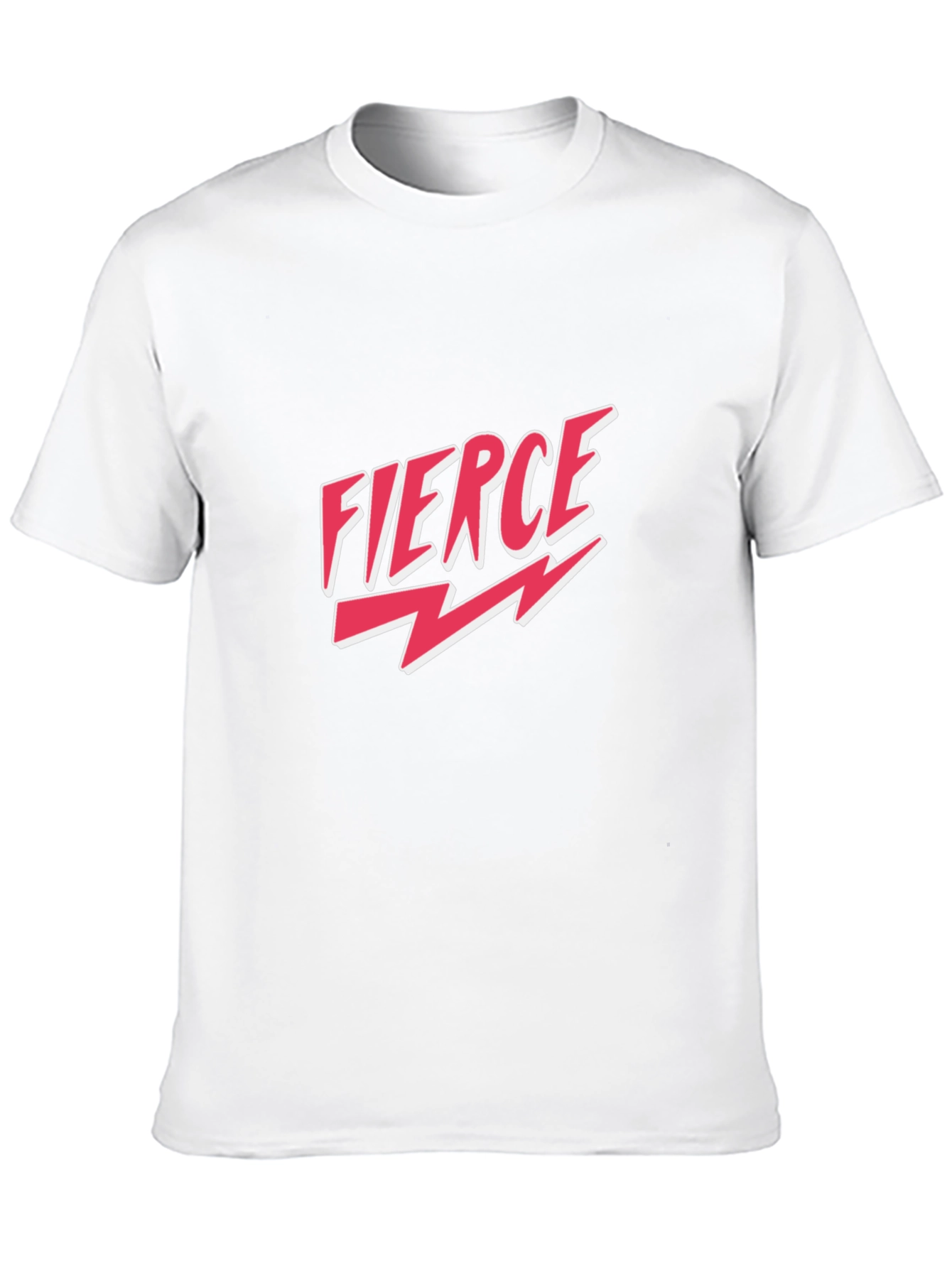 Fierce Graphic Tee - Bold Black Cotton T-Shirt