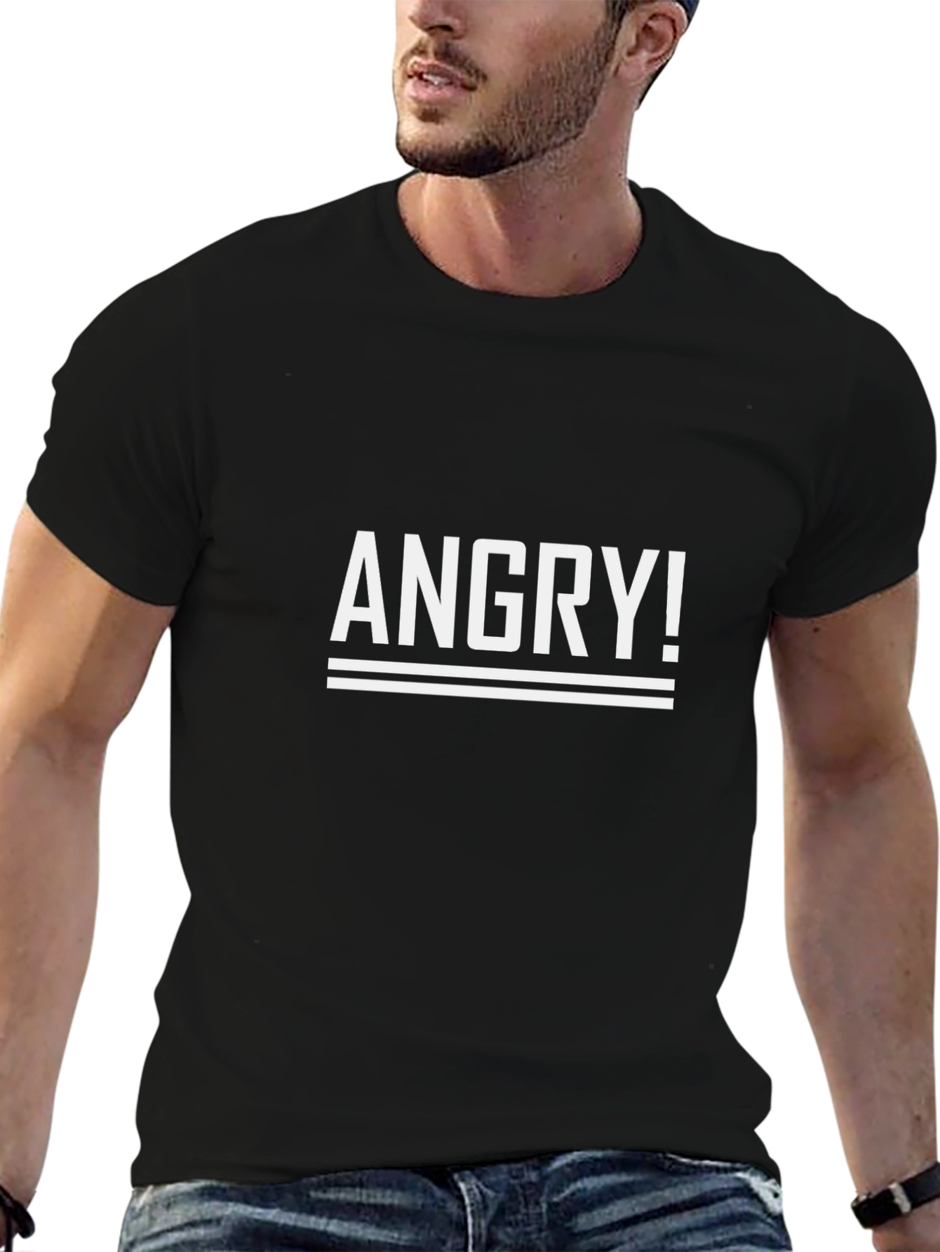 Angry! Graphic T-Shirt - Bold Statement Tee