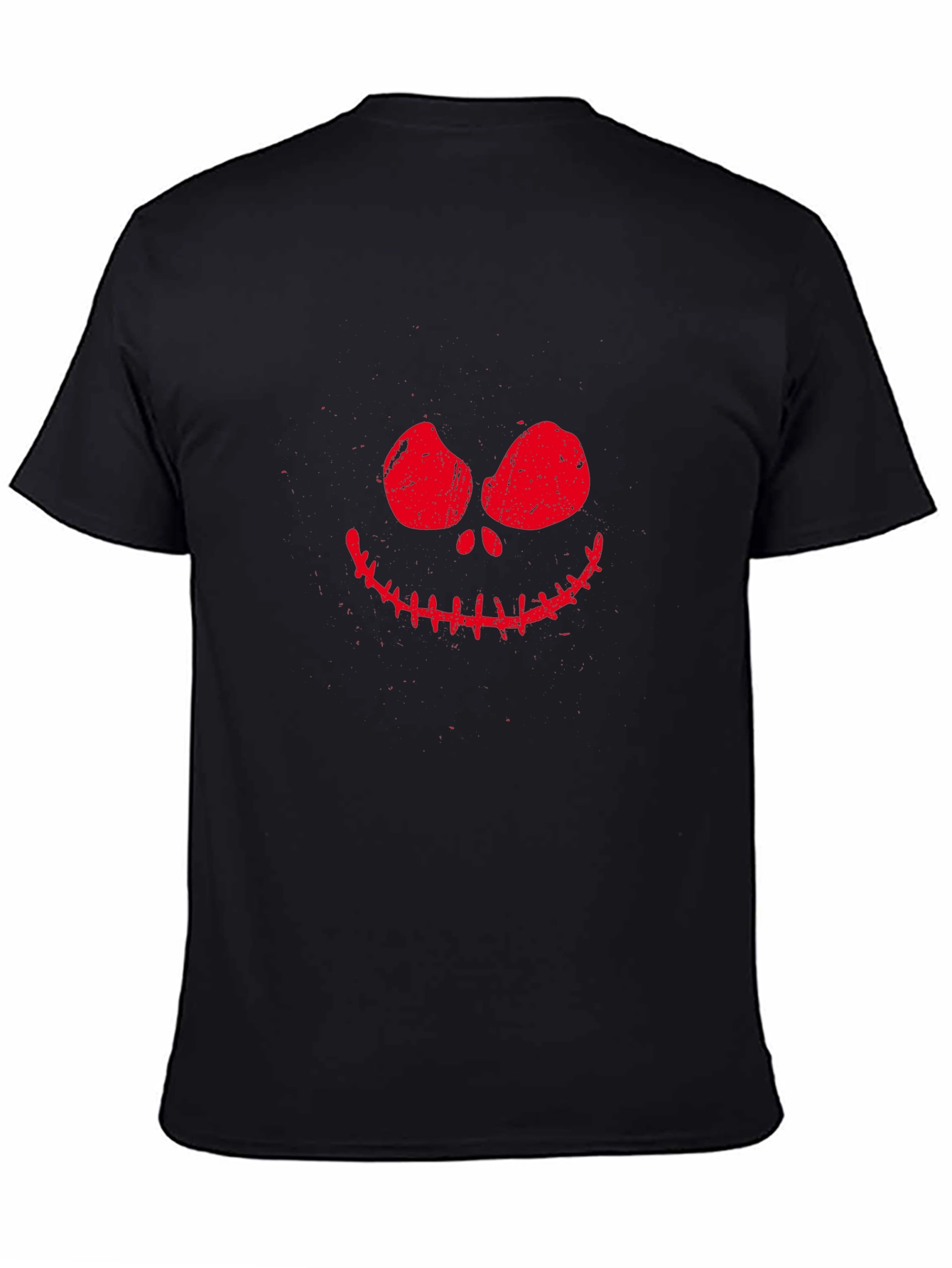 Spooky Smile Graphic Tee - Halloween Black T-Shirt