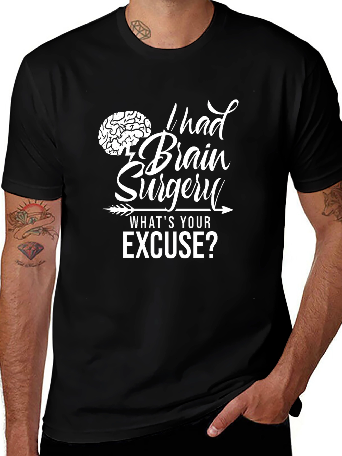 Brain Surgery Excuse T-Shirt: Funny Novelty Tee