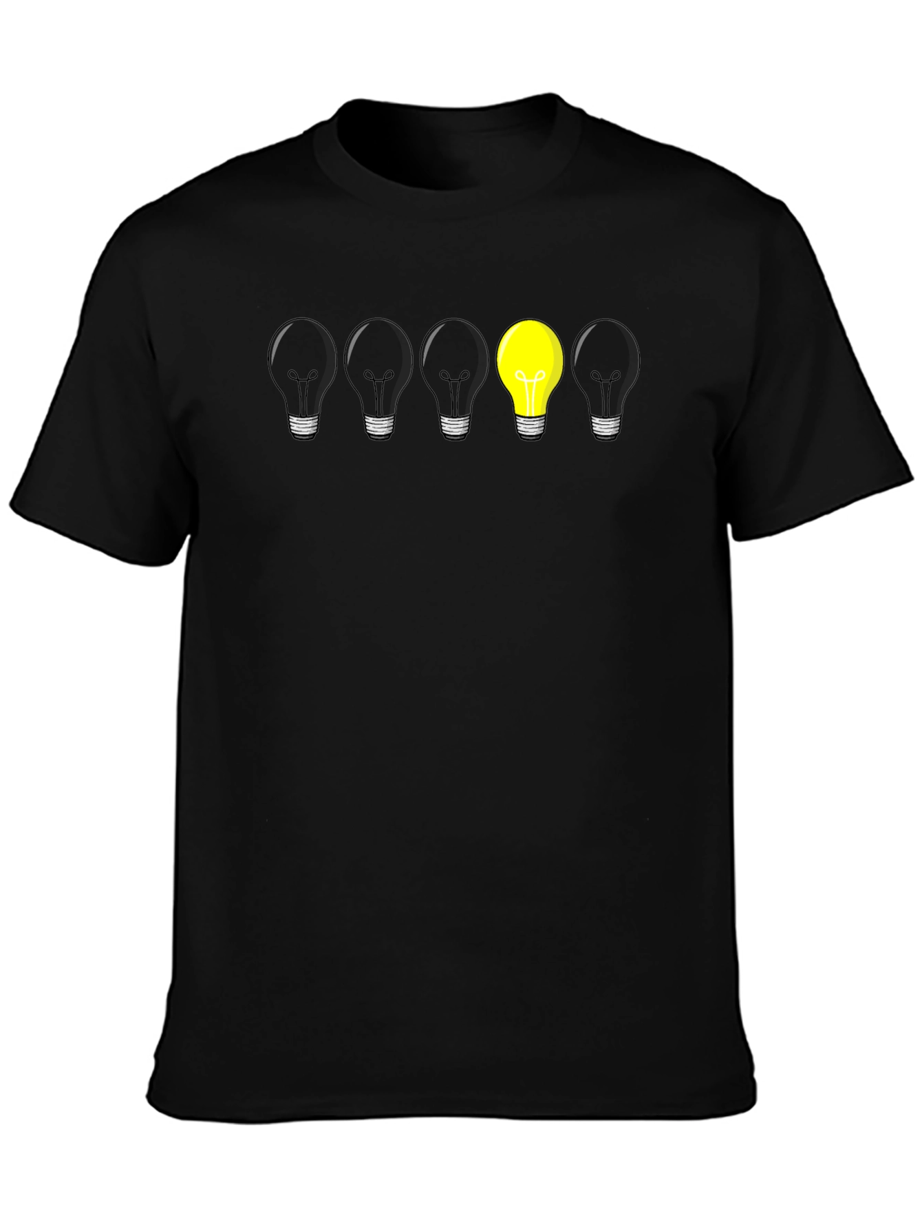 Unique Lightbulb Graphic Tee - Be Different!