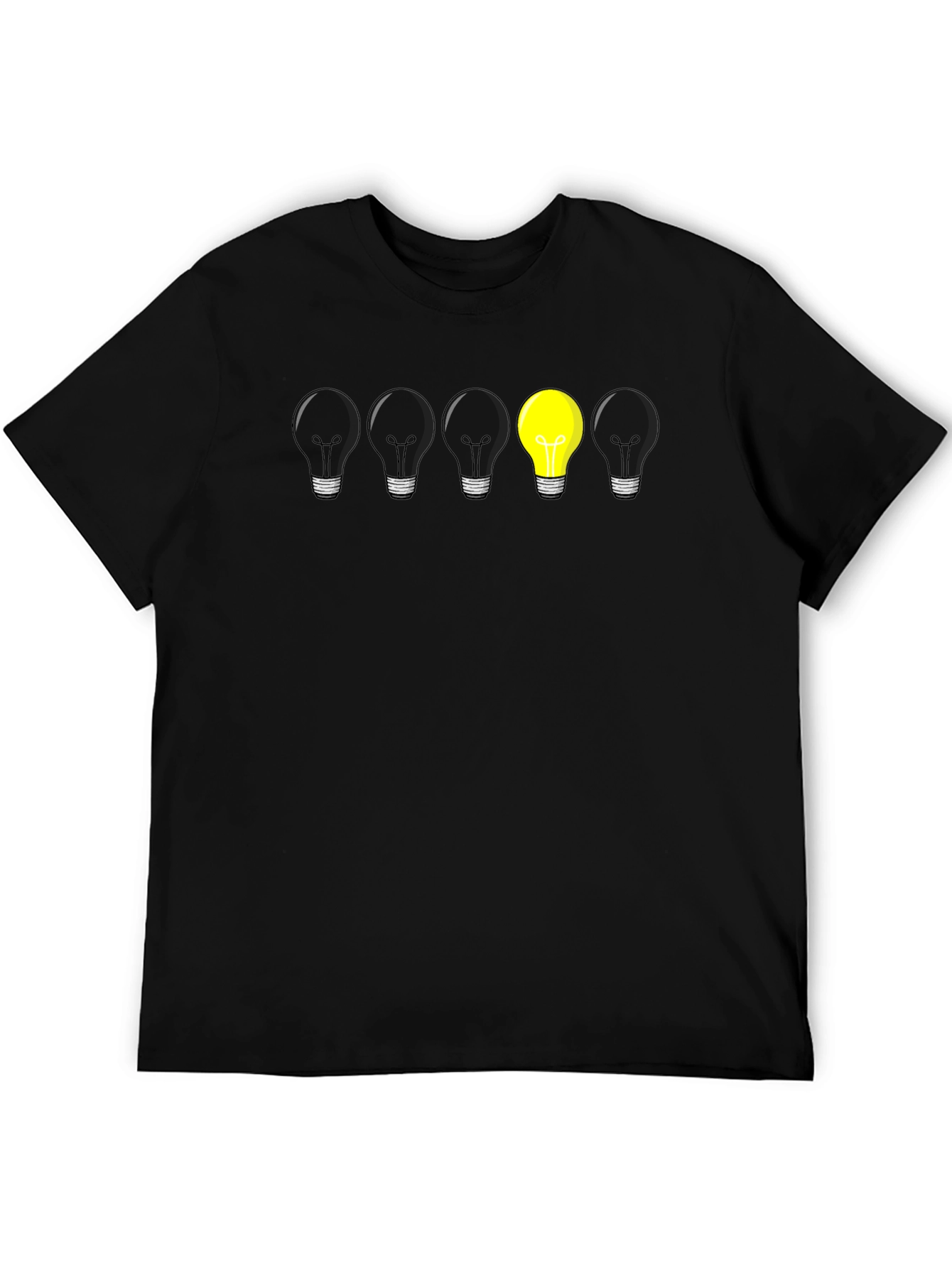 Unique Lightbulb Graphic Tee - Be Different!