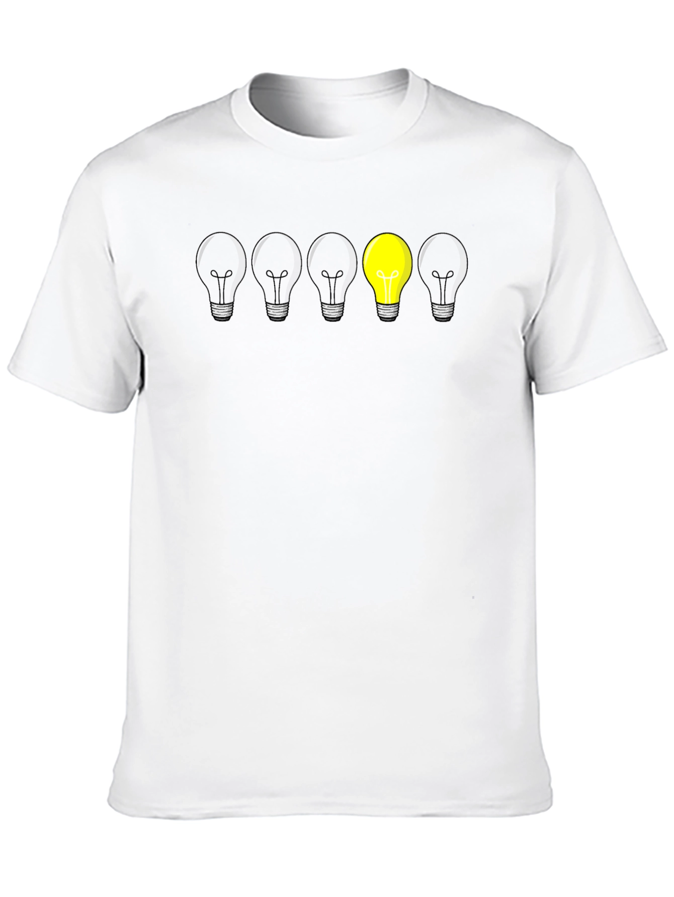 Unique Lightbulb Graphic Tee - Be Different!