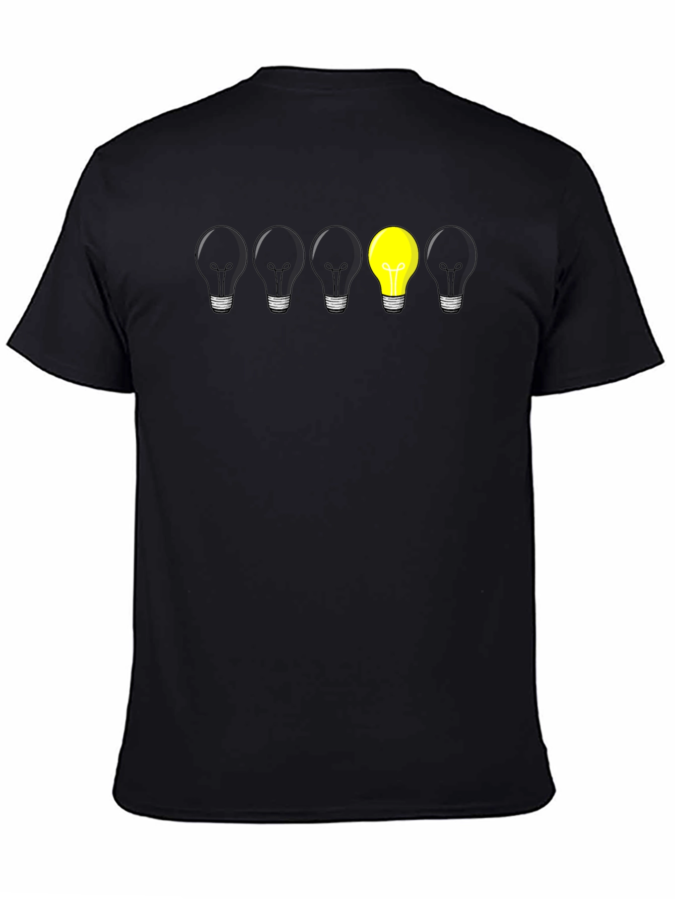 Unique Lightbulb Graphic Tee - Be Different!