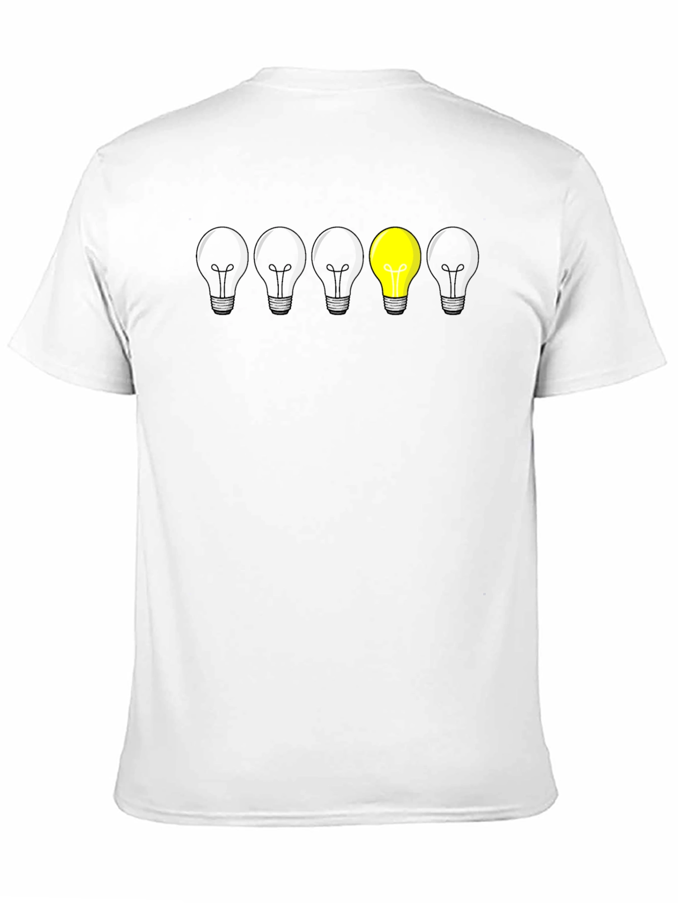 Unique Lightbulb Graphic Tee - Be Different!