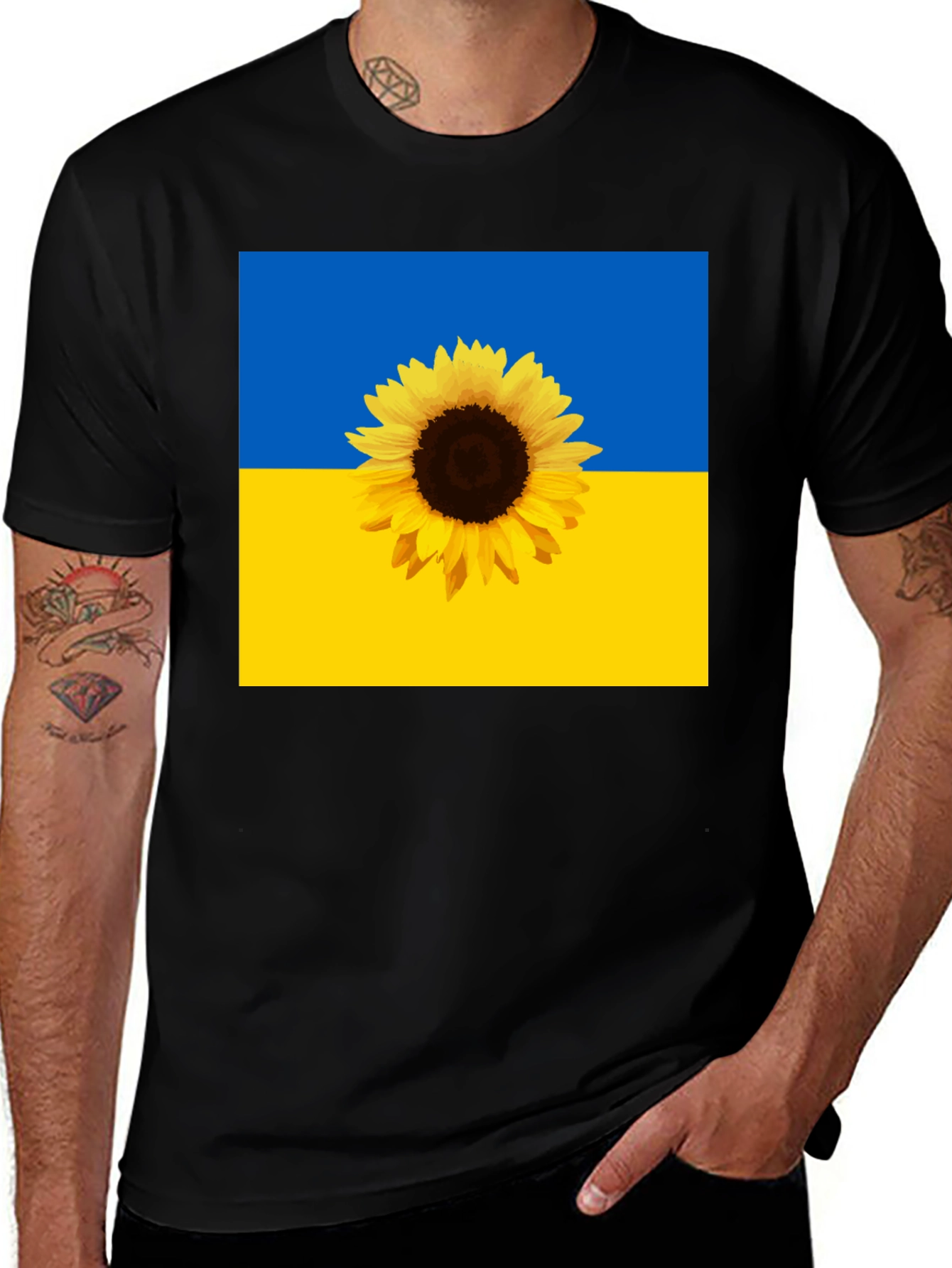 Ukraine Flag Sunflower T-Shirt