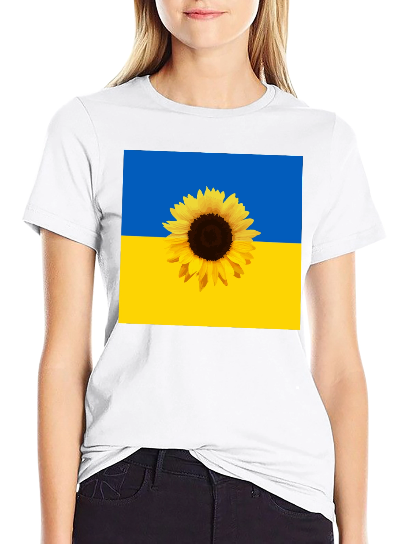 Ukraine Flag Sunflower T-Shirt