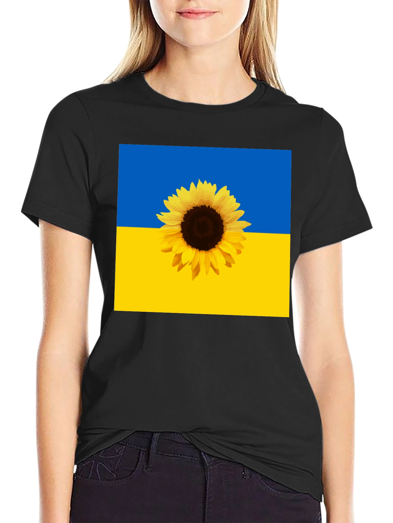 Ukraine Flag Sunflower T-Shirt