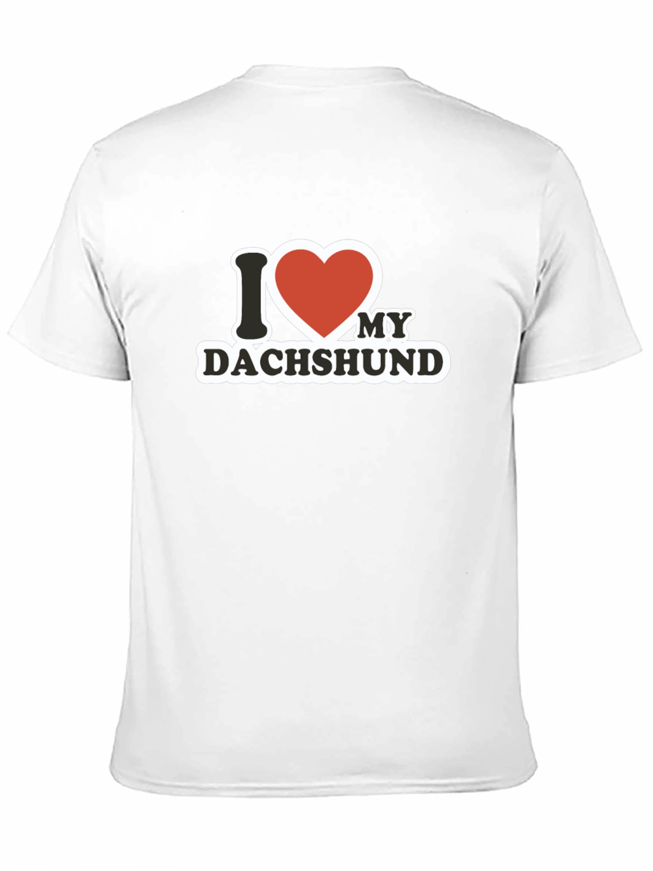 I Love My Dachshund Graphic Tee