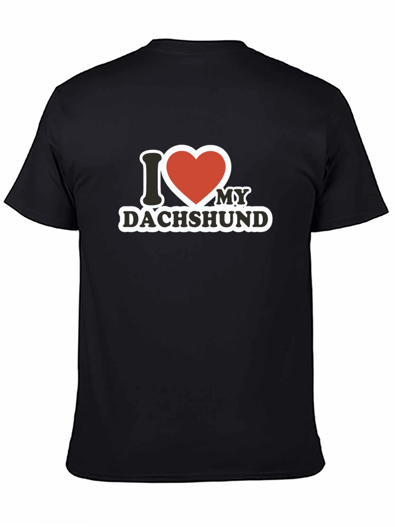 I Love My Dachshund Graphic Tee