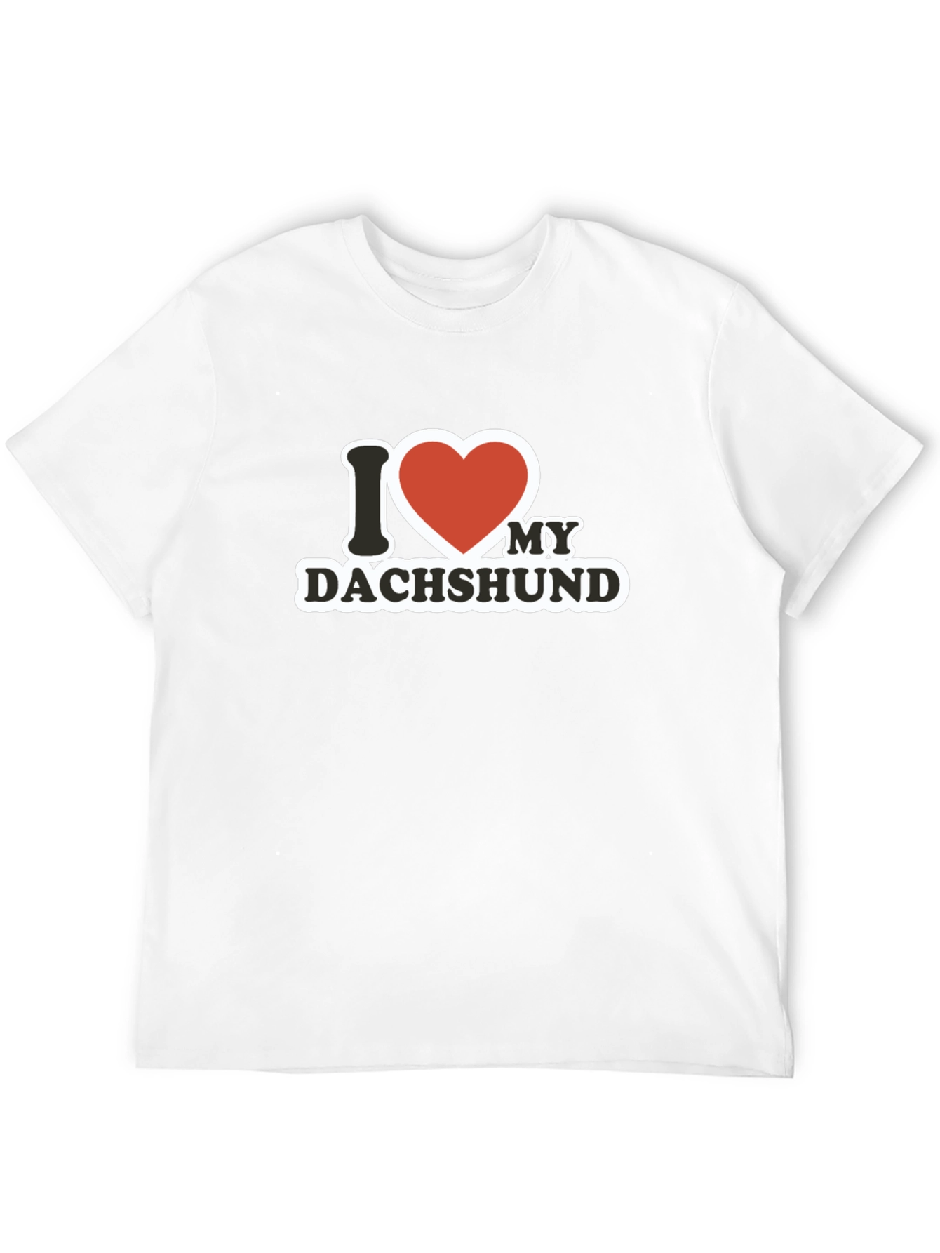 I Love My Dachshund Graphic Tee