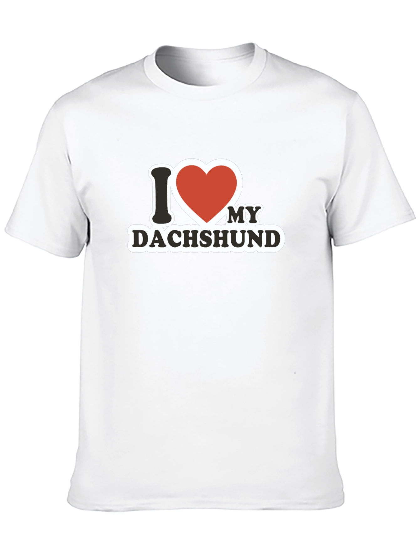 I Love My Dachshund Graphic Tee