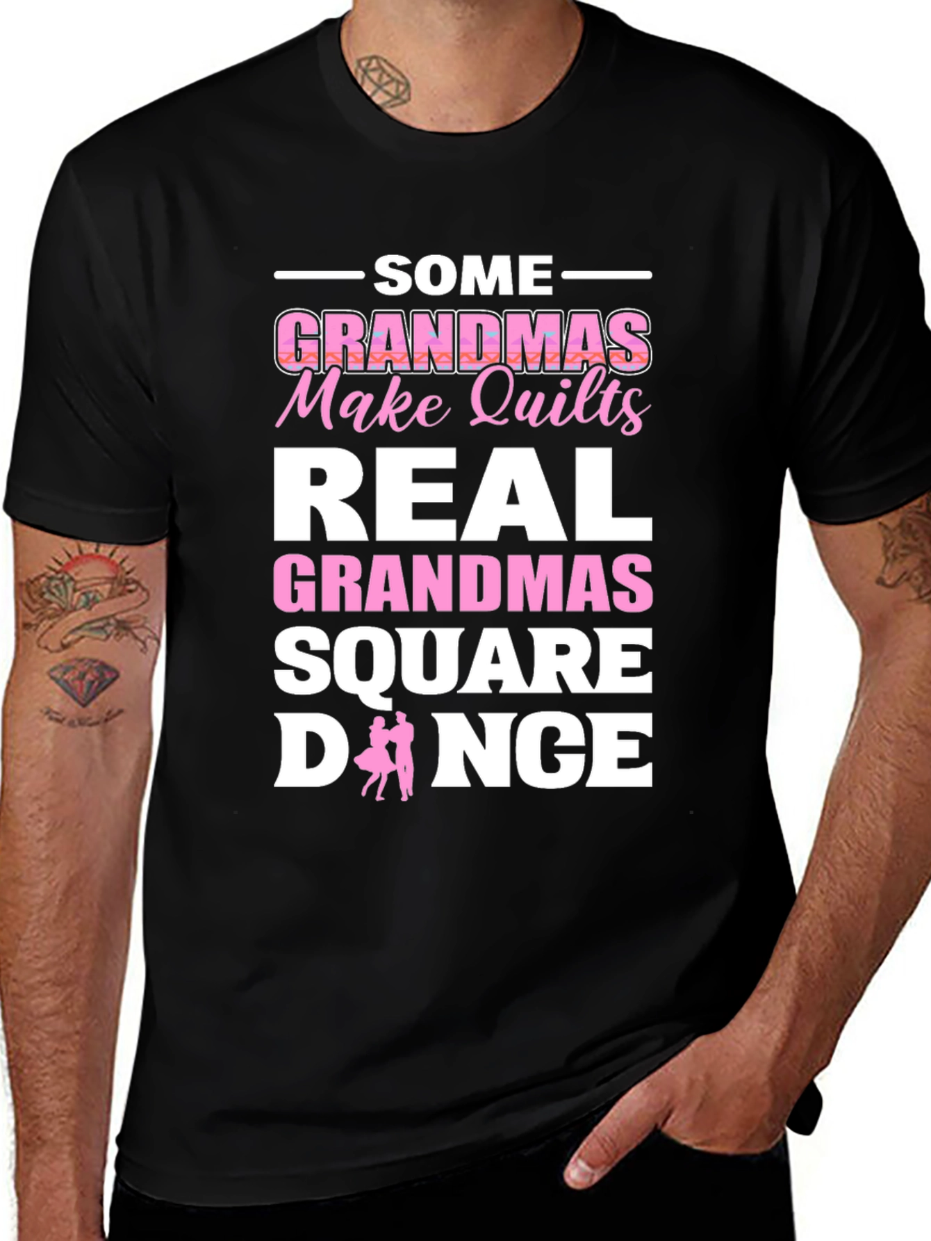 Square Dance Grandma Graphic T-Shirt