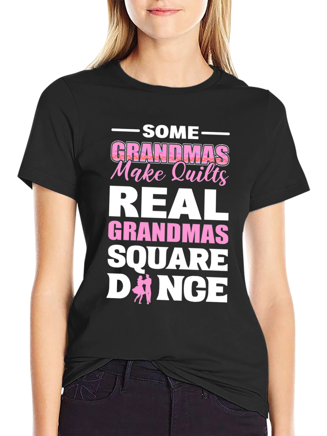 Square Dance Grandma Graphic T-Shirt