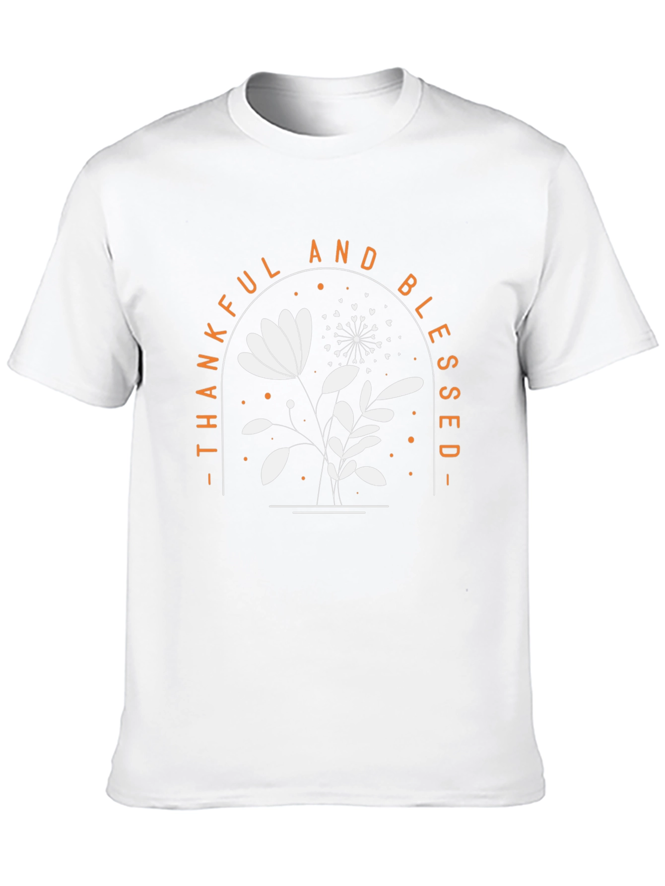 Thankful & Blessed Floral Graphic Tee