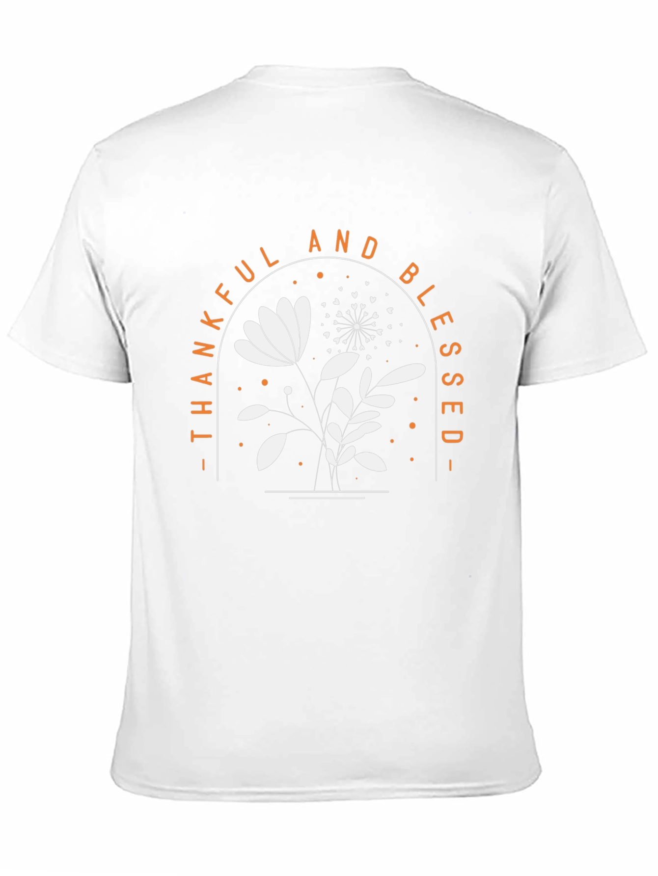 Thankful & Blessed Floral Graphic Tee