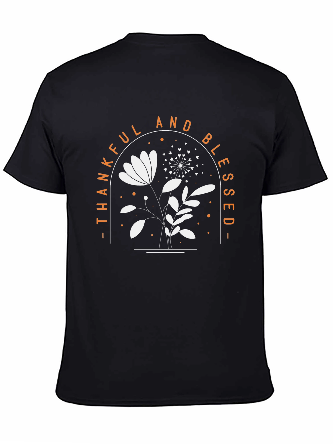 Thankful & Blessed Floral Graphic Tee
