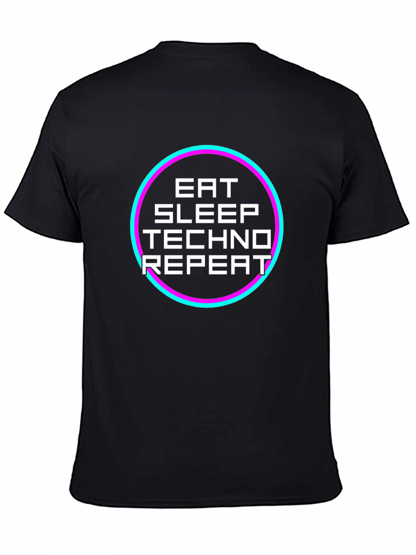 Eat Sleep Techno Repeat Graphic Tee