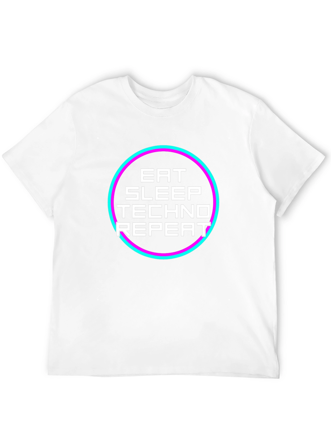 Eat Sleep Techno Repeat Graphic Tee