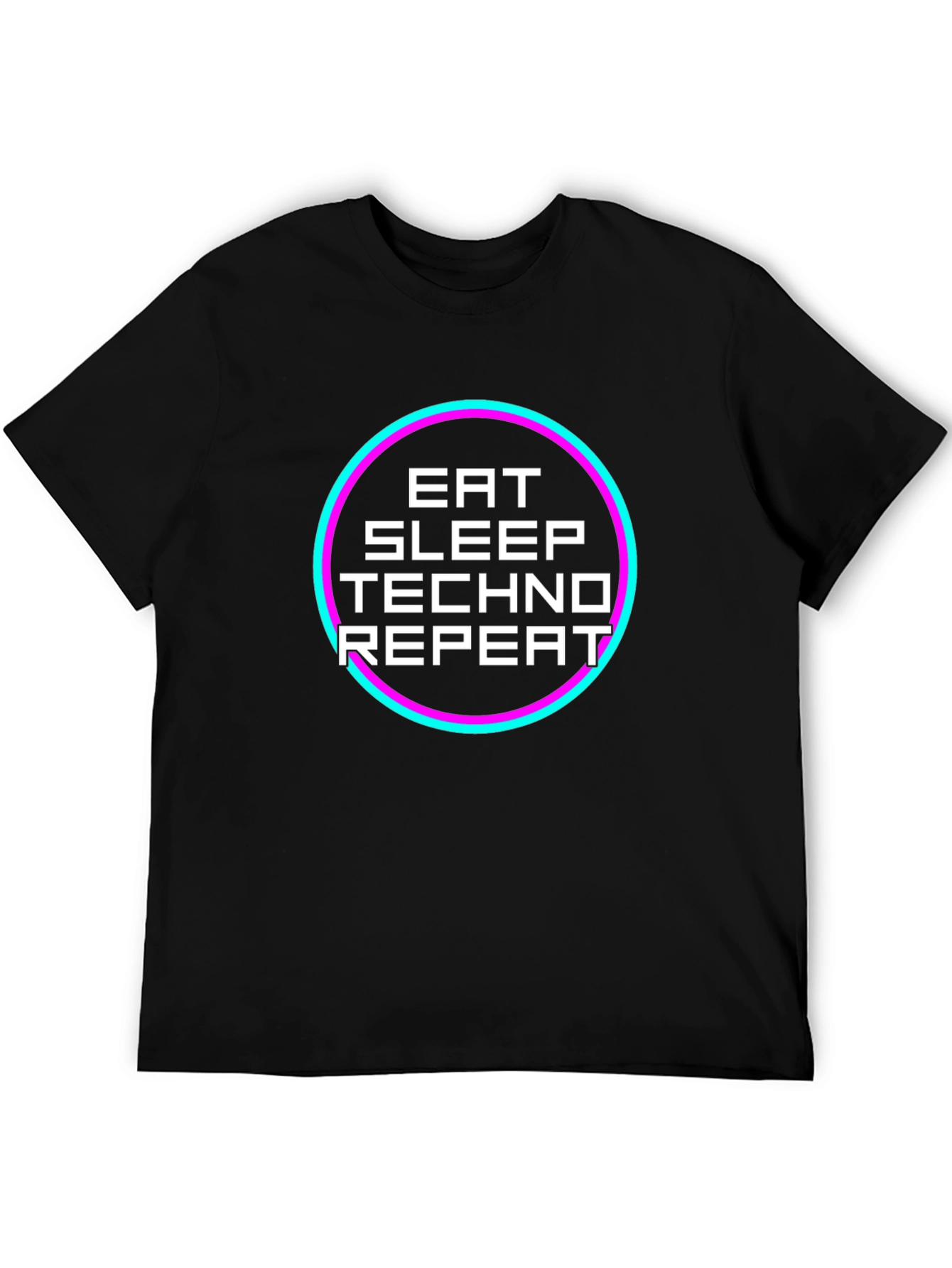 Eat Sleep Techno Repeat Graphic Tee