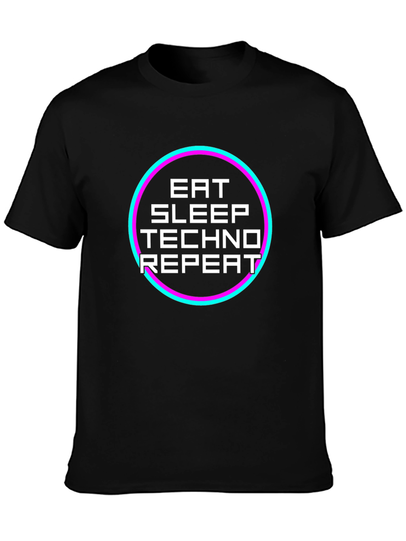 Eat Sleep Techno Repeat Graphic Tee
