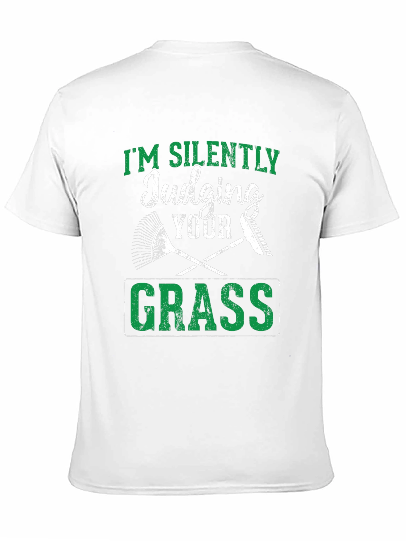 Silently Judging Your Grass Funny T-Shirt