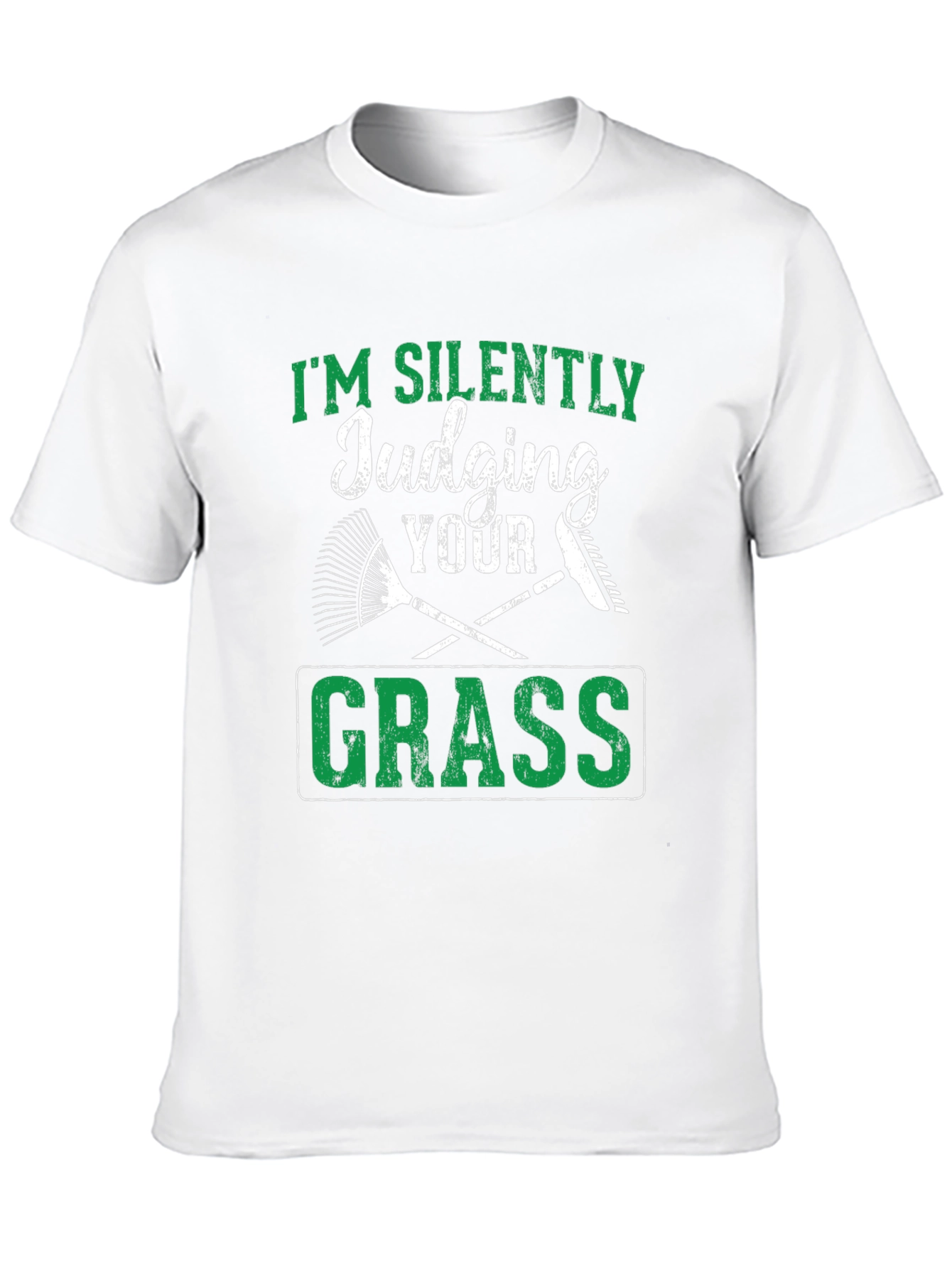 Silently Judging Your Grass Funny T-Shirt