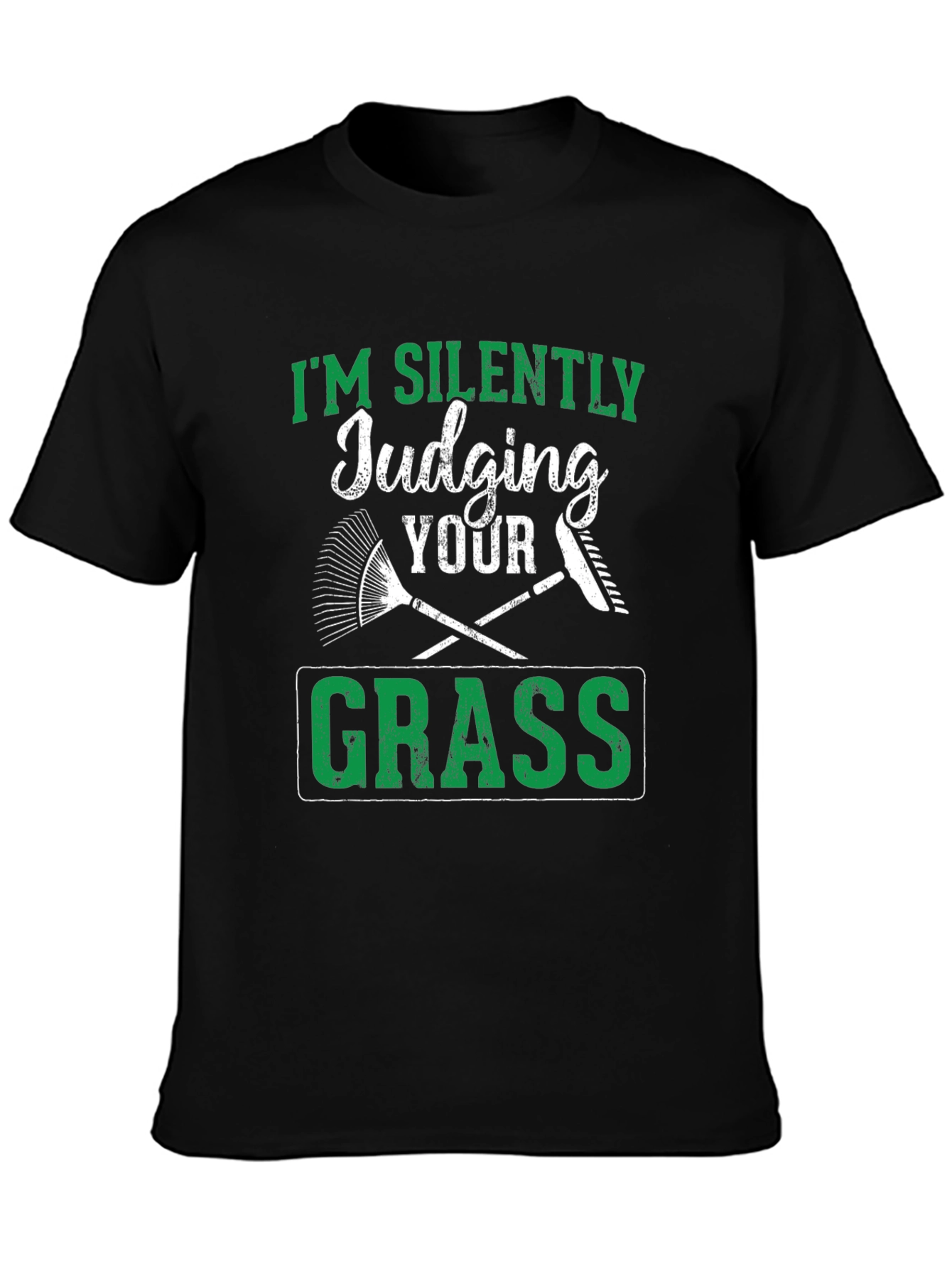 Silently Judging Your Grass Funny T-Shirt