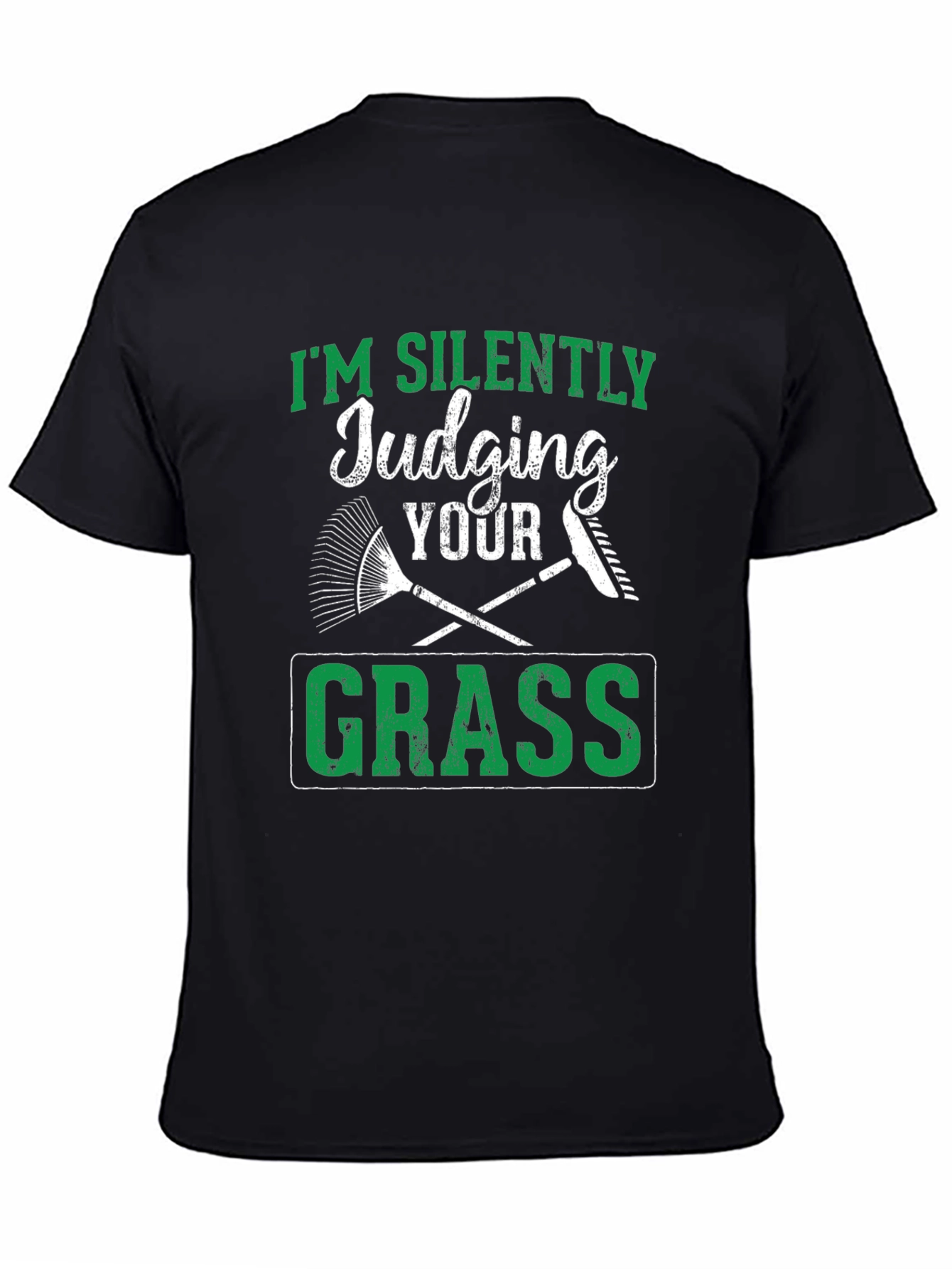 Silently Judging Your Grass Funny T-Shirt
