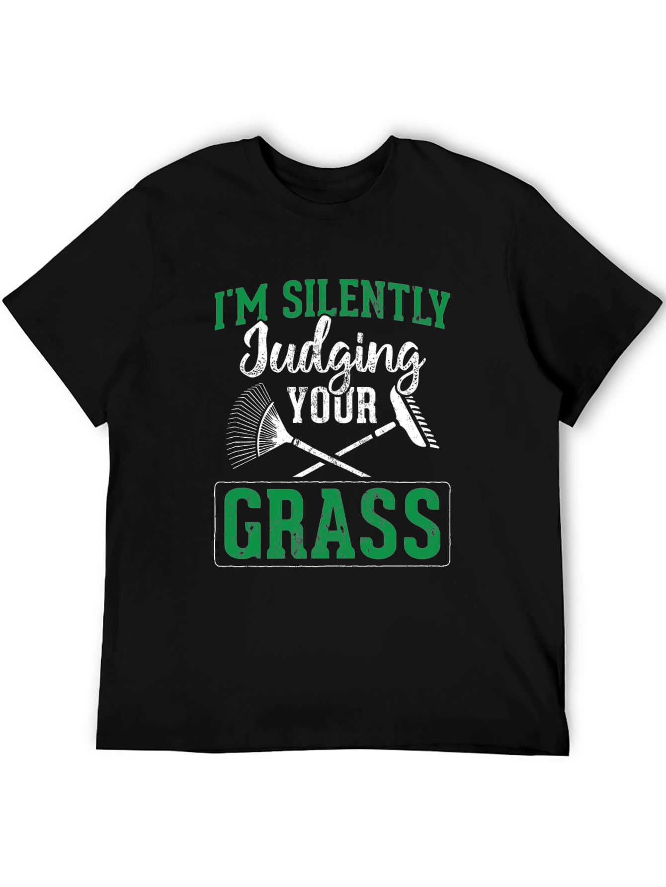 Silently Judging Your Grass Funny T-Shirt