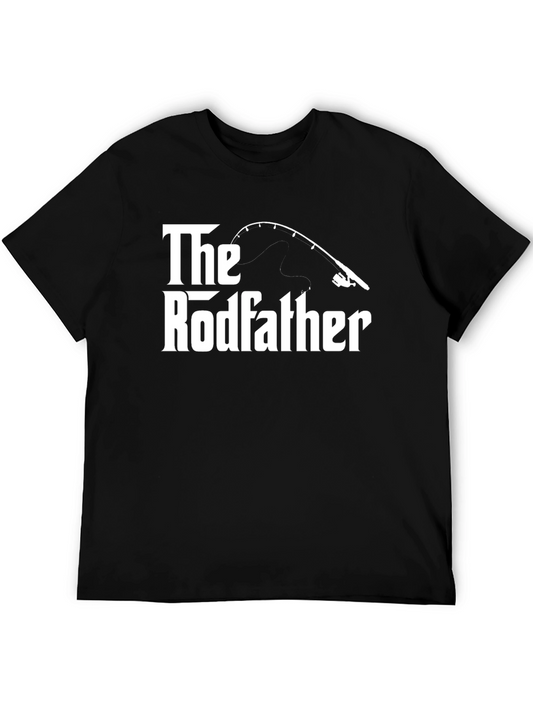 The Rodfather Black Fishing T-Shirt