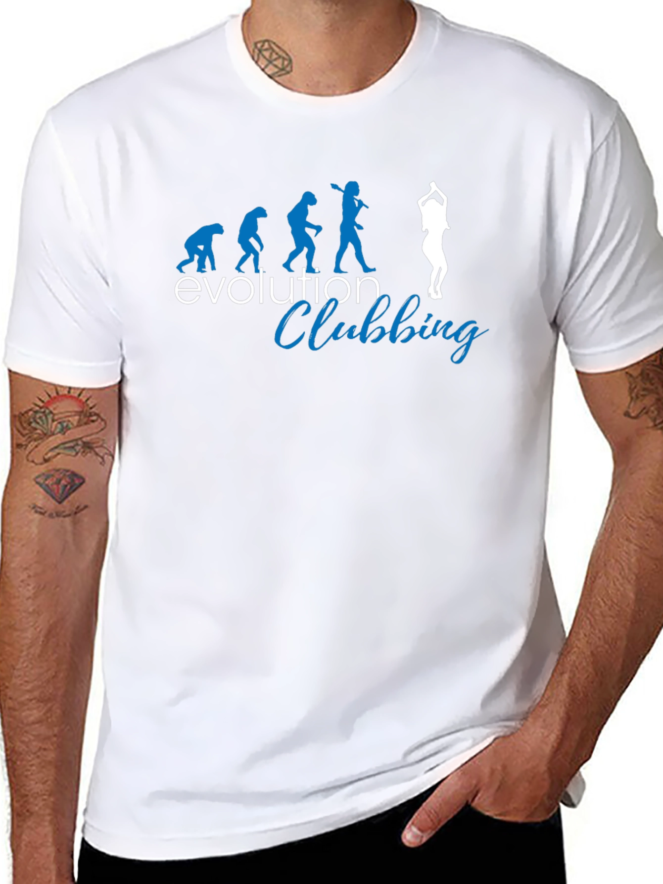 Evolution Clubbing Graphic Print T-Shirt