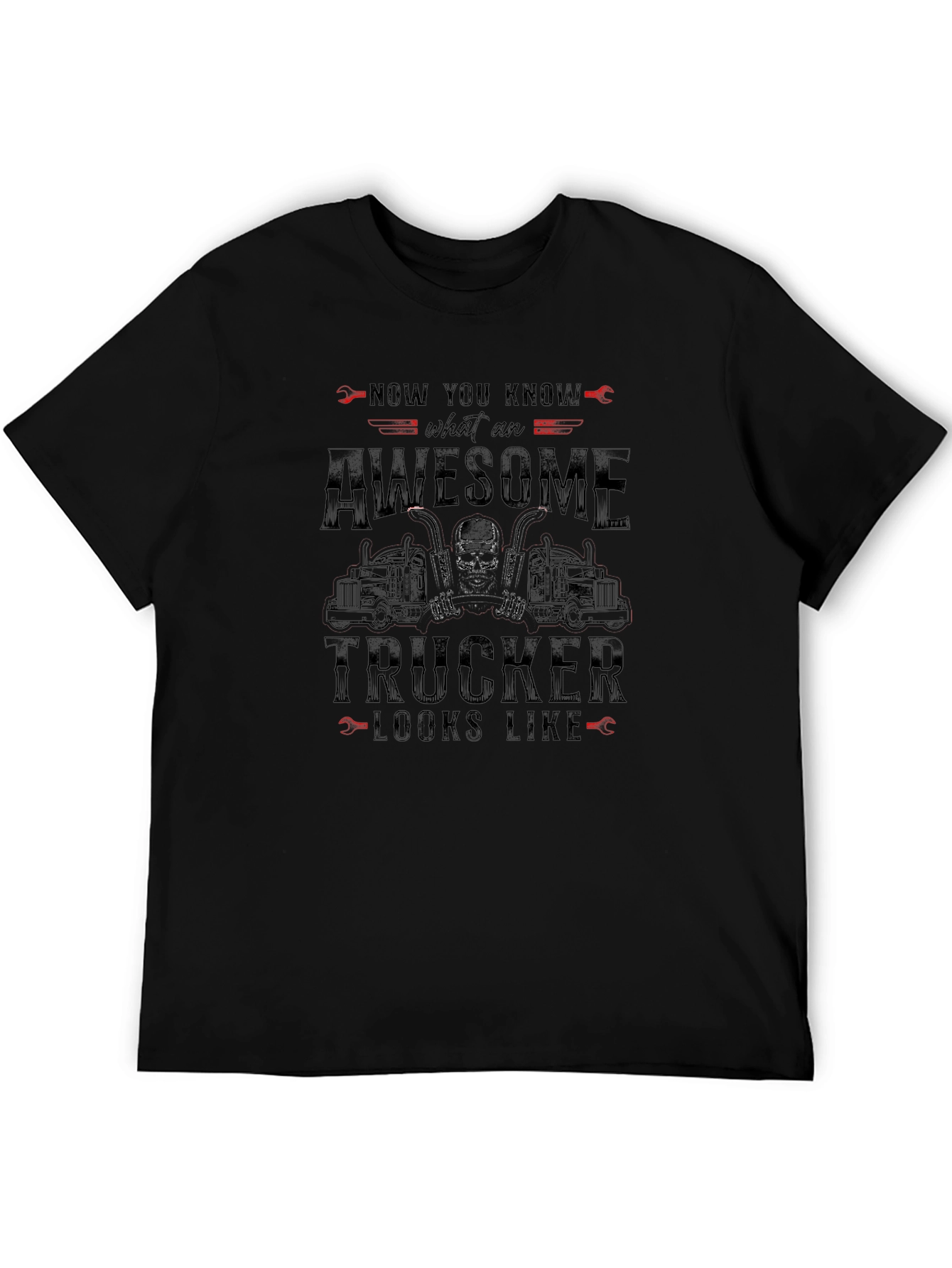 Awesome Trucker T-Shirt - Novelty Graphic Tee