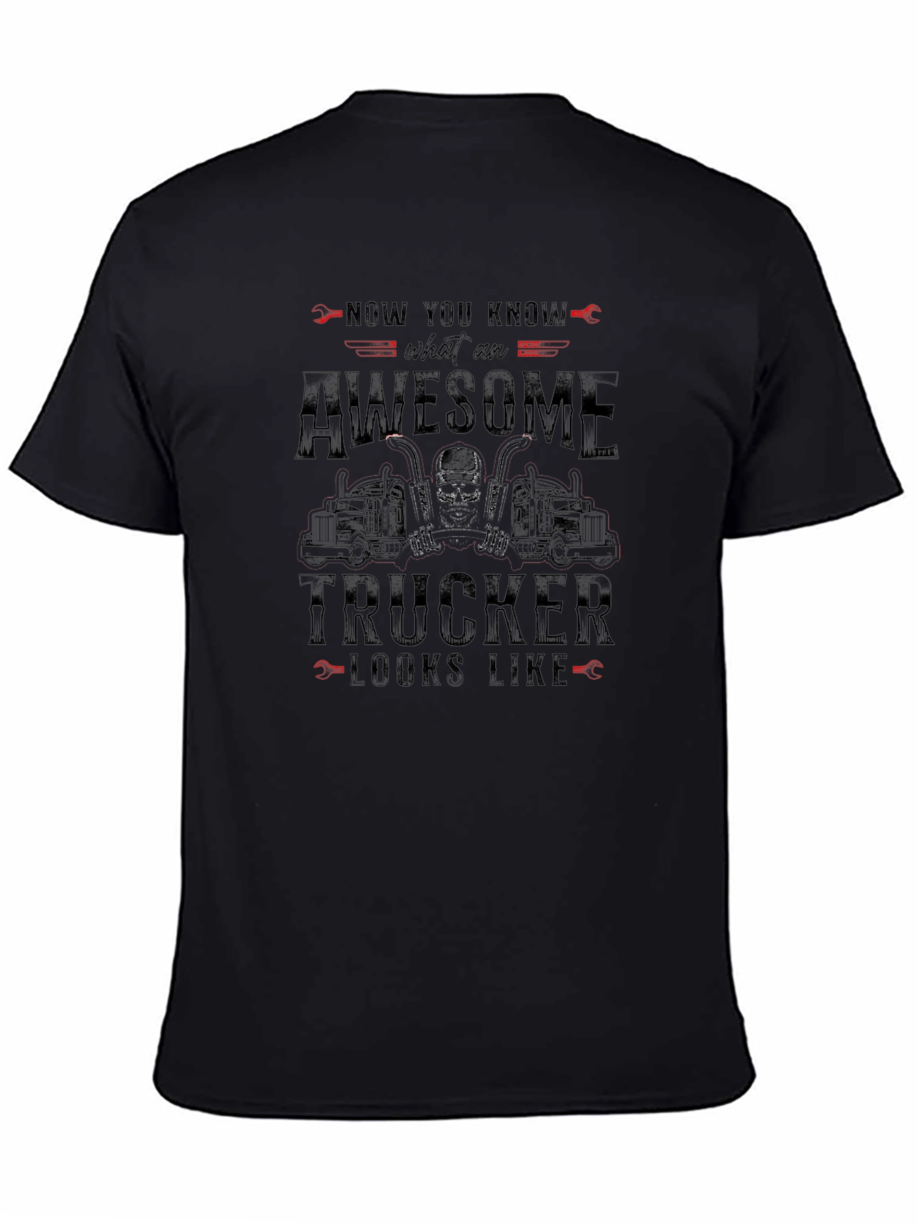 Awesome Trucker T-Shirt - Novelty Graphic Tee