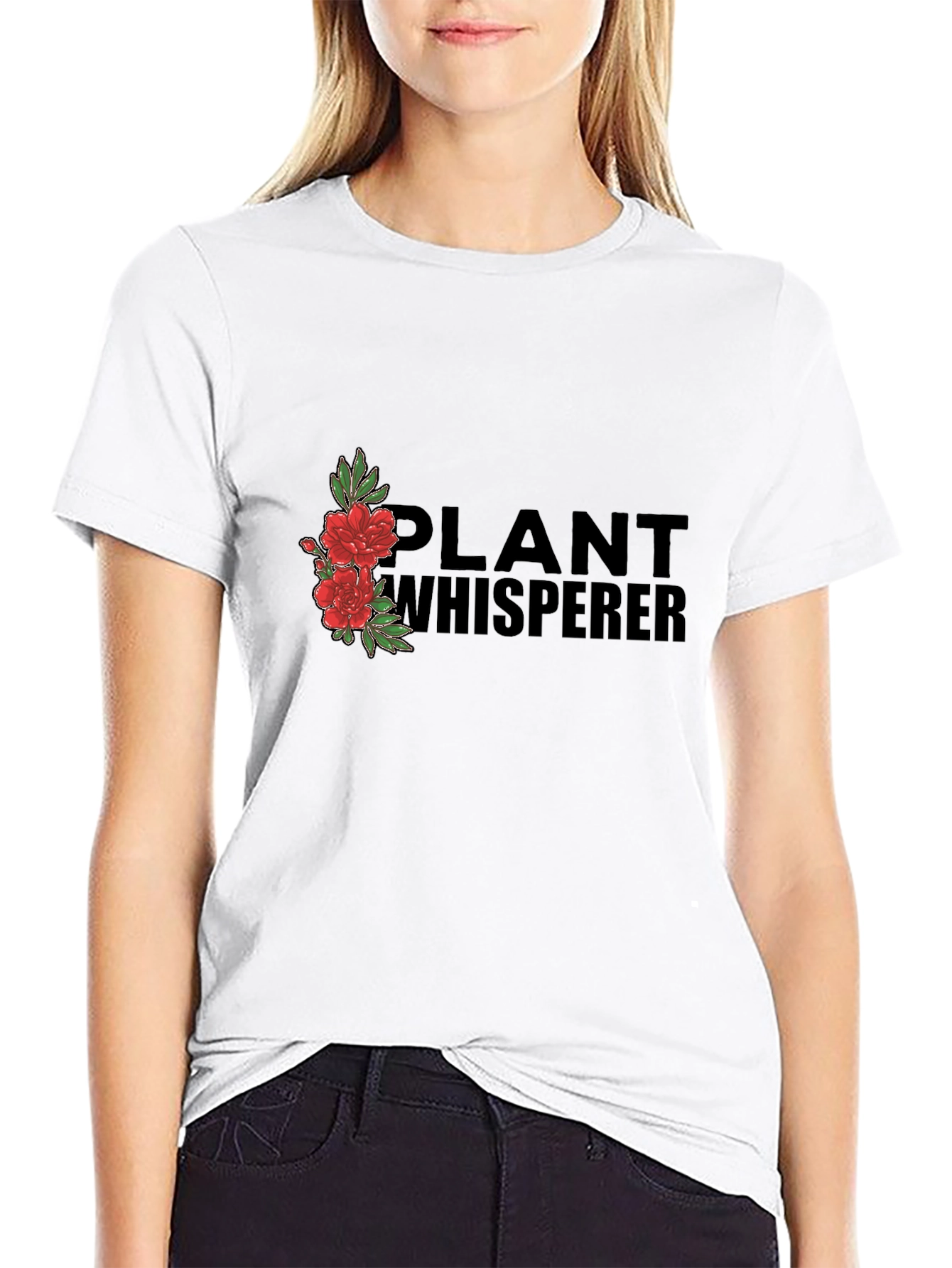 Plant Whisperer Graphic Tee - Black
