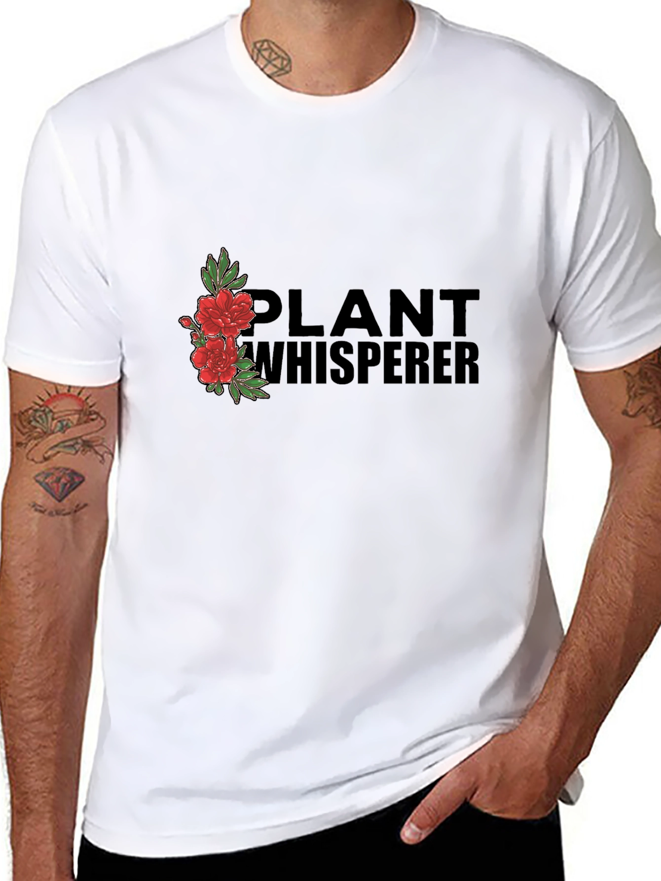 Plant Whisperer Graphic Tee - Black