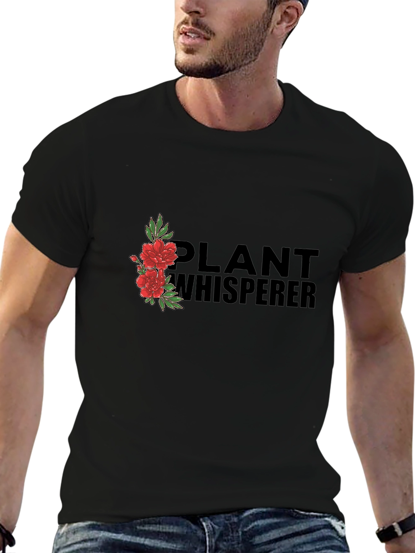 Plant Whisperer Graphic Tee - Black