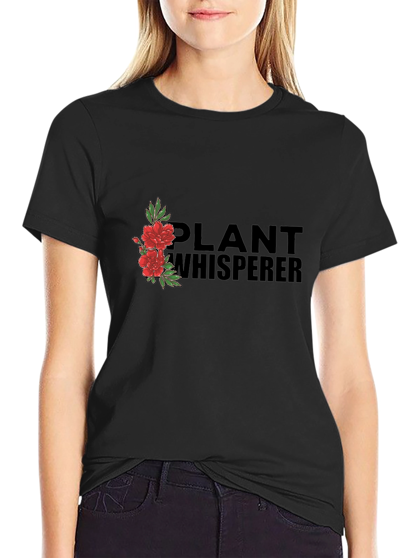 Plant Whisperer Graphic Tee - Black