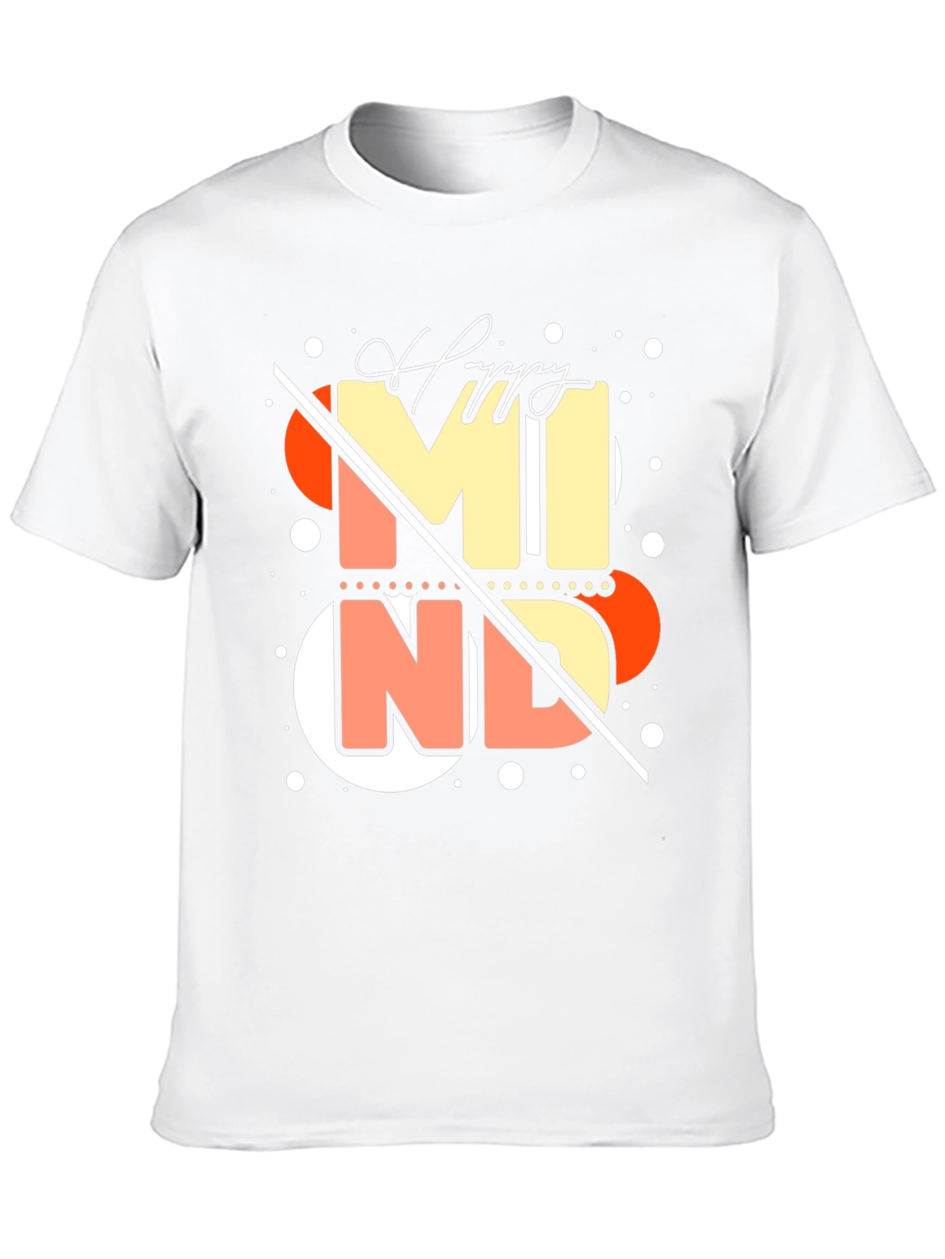 Happy Mind Graphic Tee - Stylish Black T-Shirt